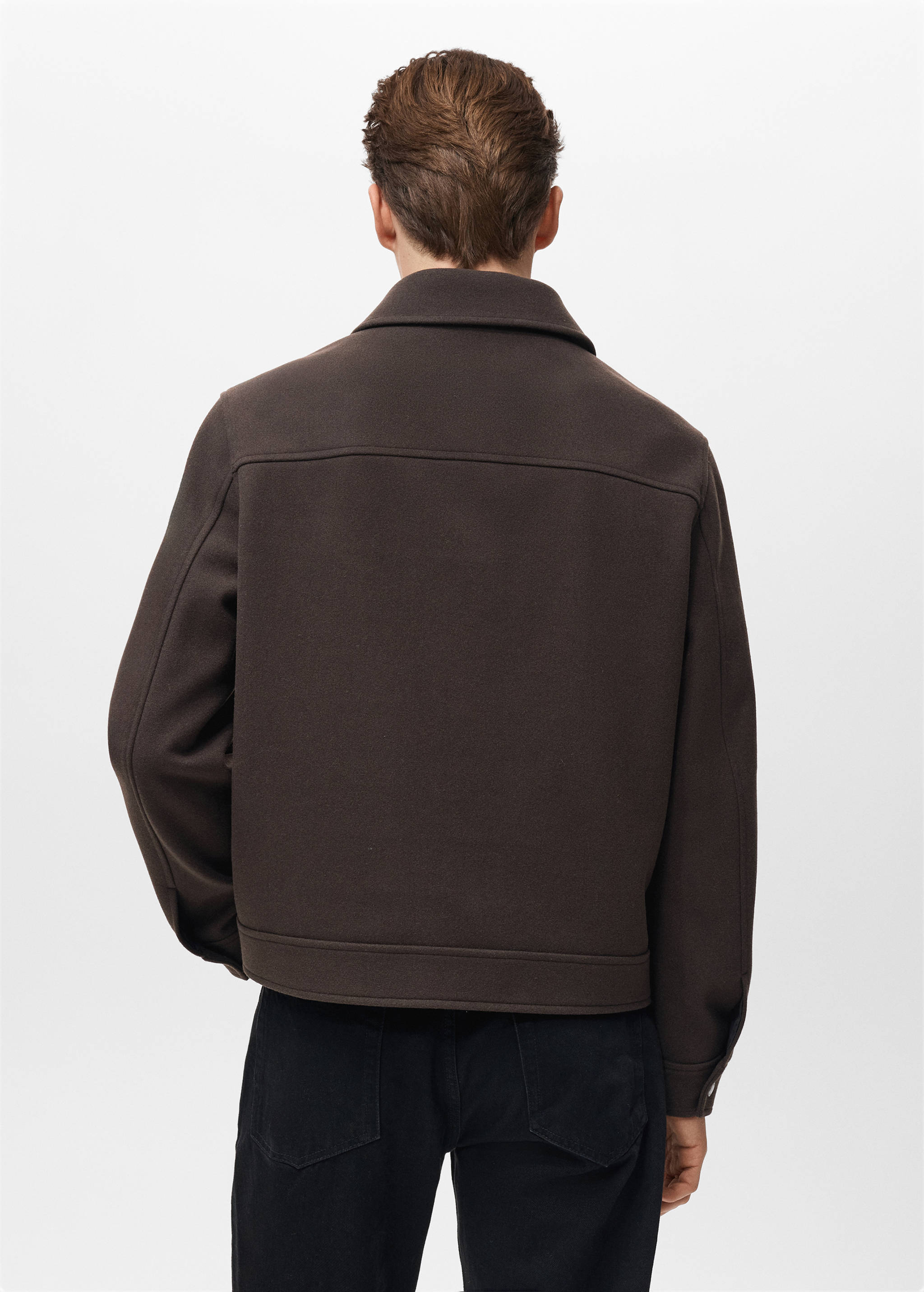 Zip-up cloth jacket - Reverse of the article