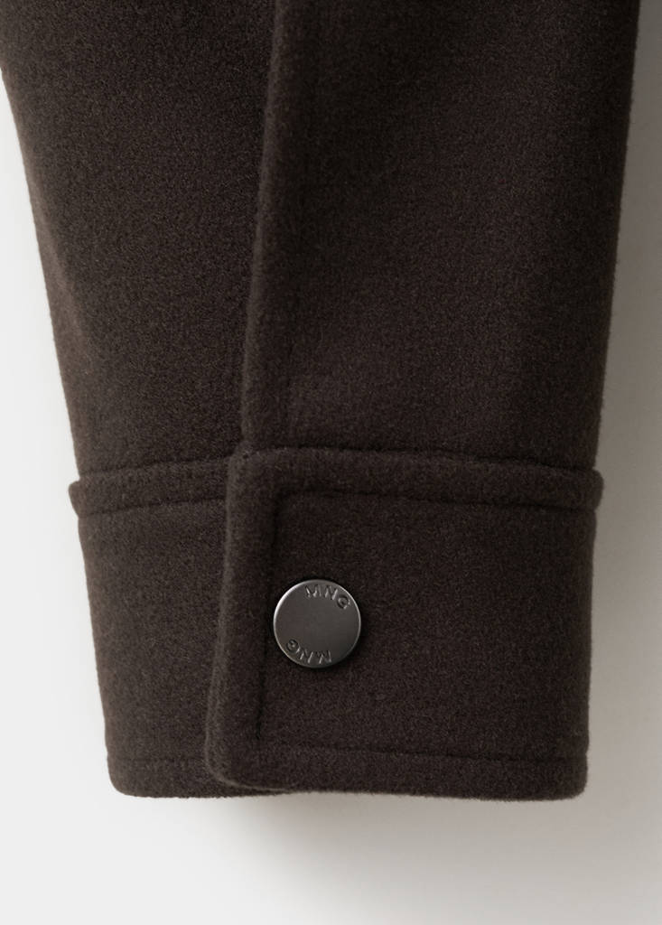 Zip-up cloth jacket — Chocolate