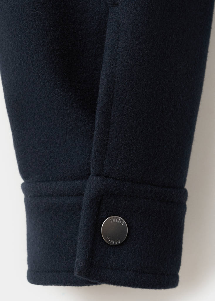 Zip-up cloth jacket — Navy
