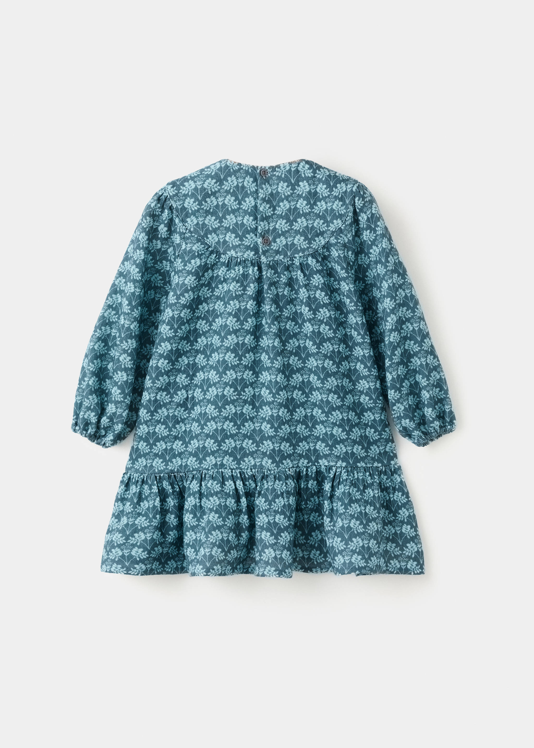 Vestido algodón flores - Reverso del artículo