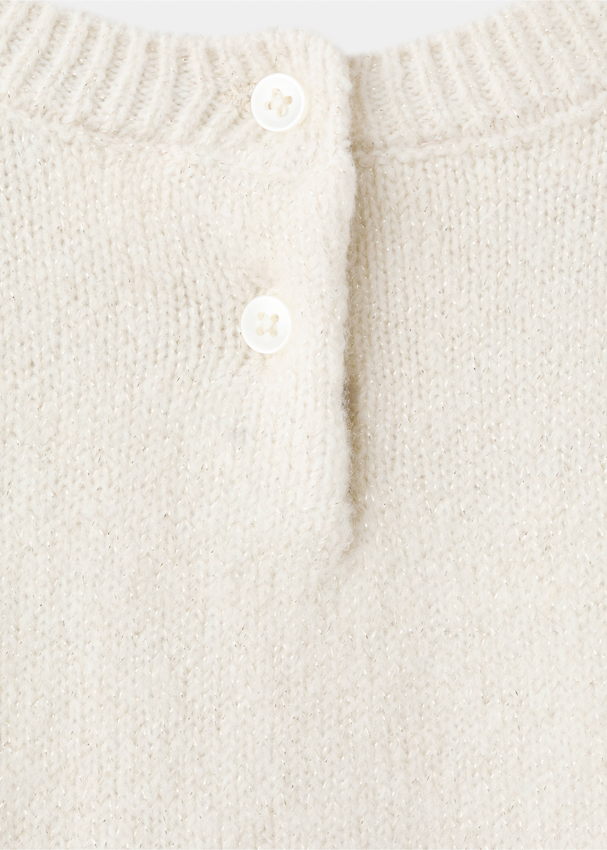Lurex ruffled dress - Details of the article 0, Beige. Ref: 27091180-00.