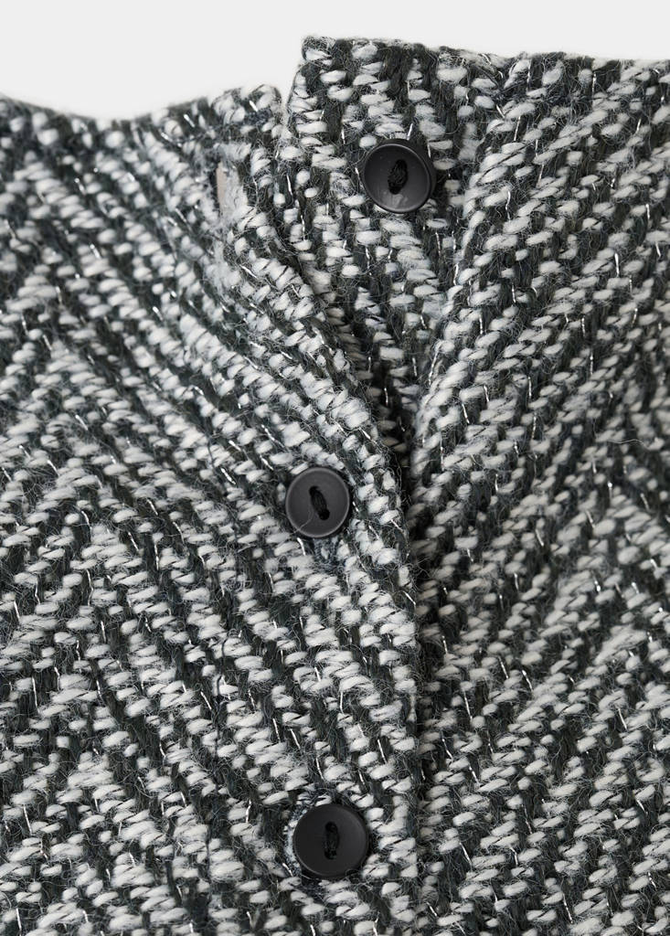 Lurex tweed dress — Blue