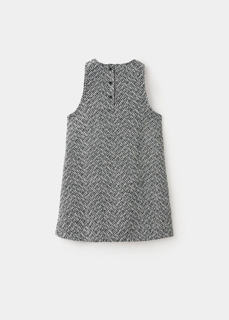 Lurex tweed dress — Blue