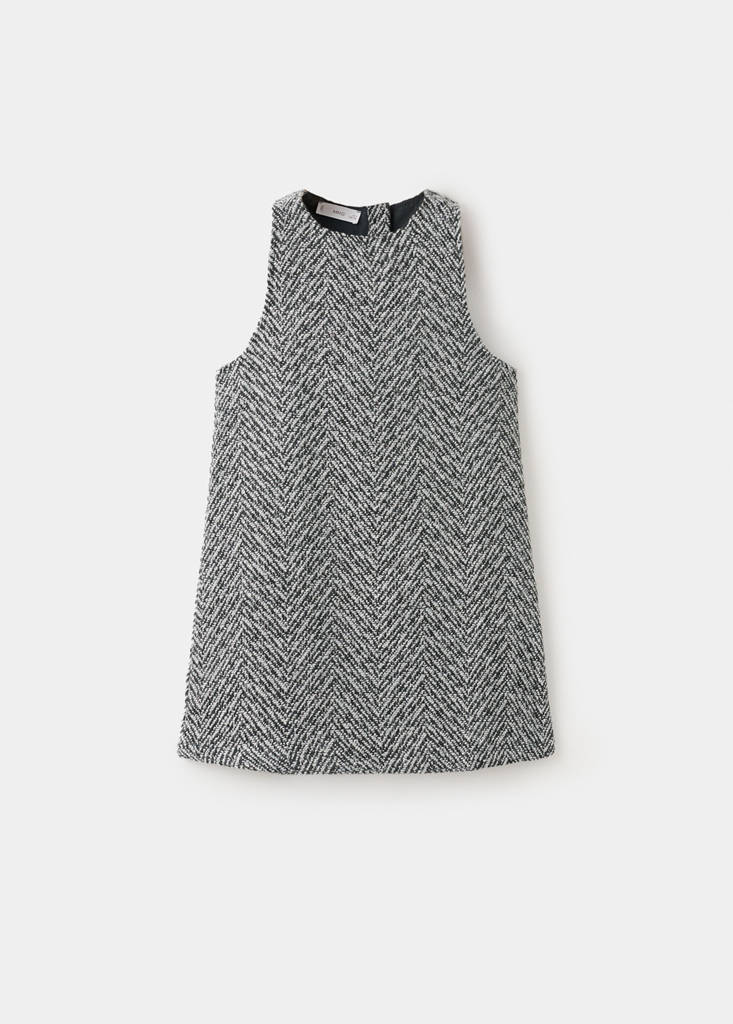 Lurex tweed dress — Blue