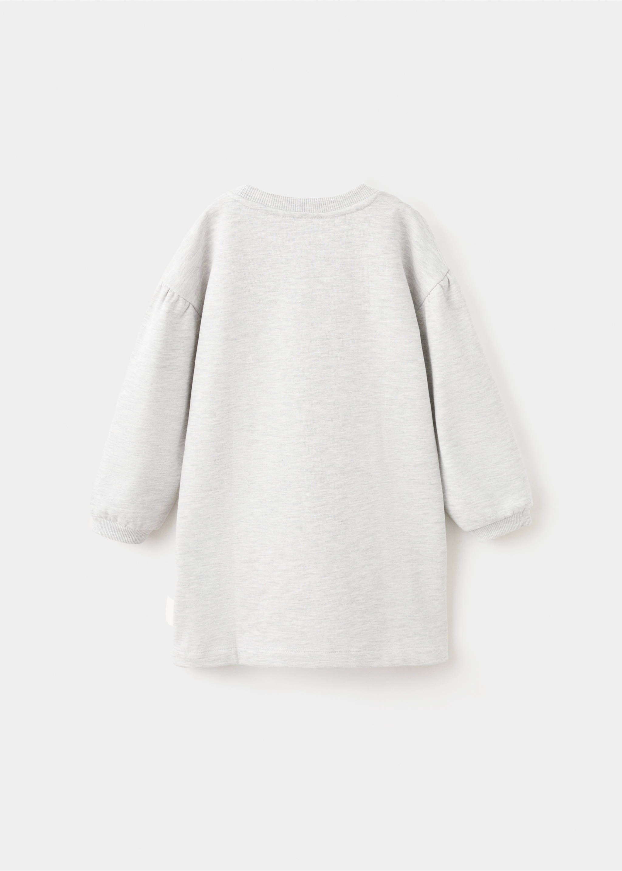 Hello Kitty sweatshirt dress - Reverse of the article, Light Heather Grey. Ref: 27091183-00.