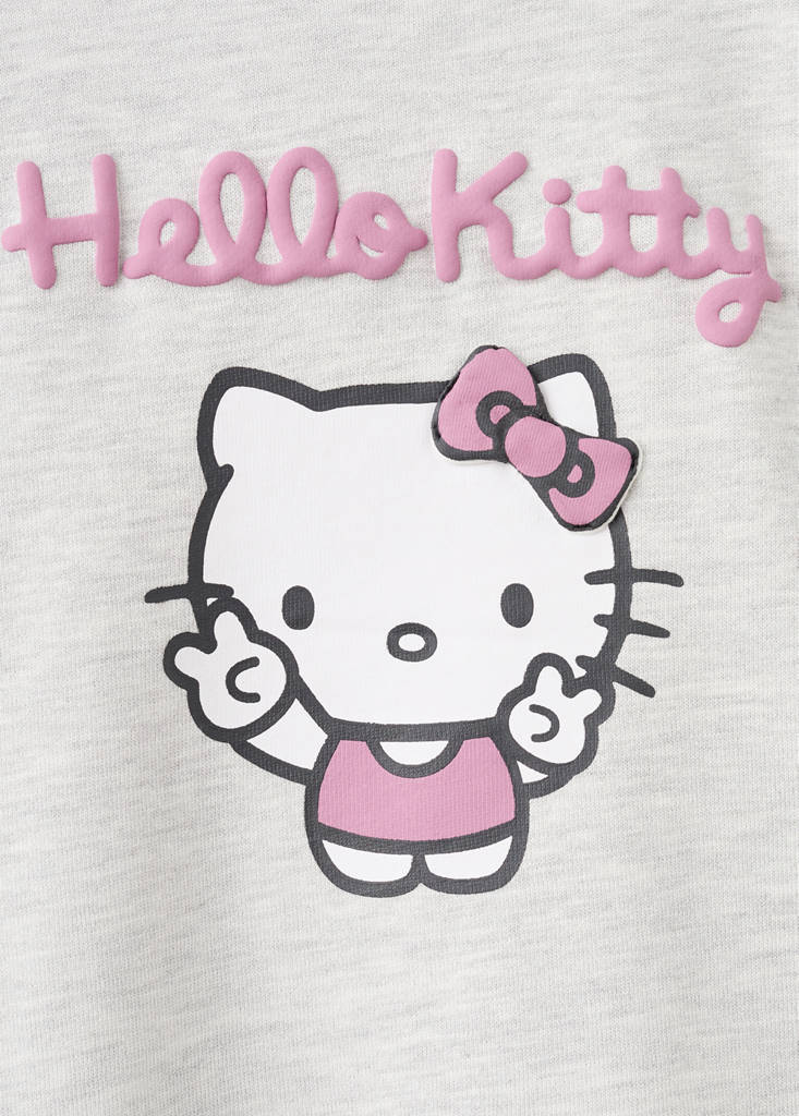 Hello Kitty sweatshirt dress — Light Heather Grey