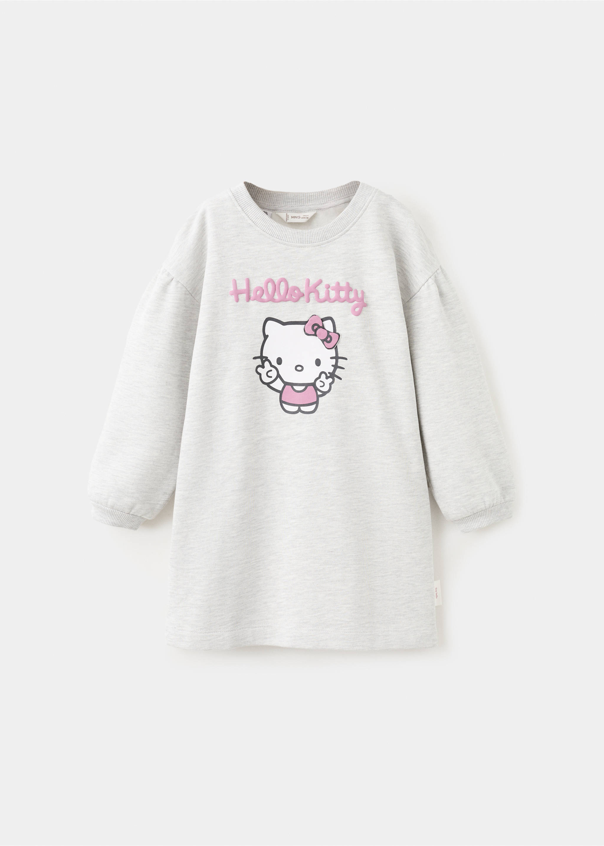 Hello Kitty sweatshirt dress - Article without model, Light Heather Grey. Ref: 27091183-00.