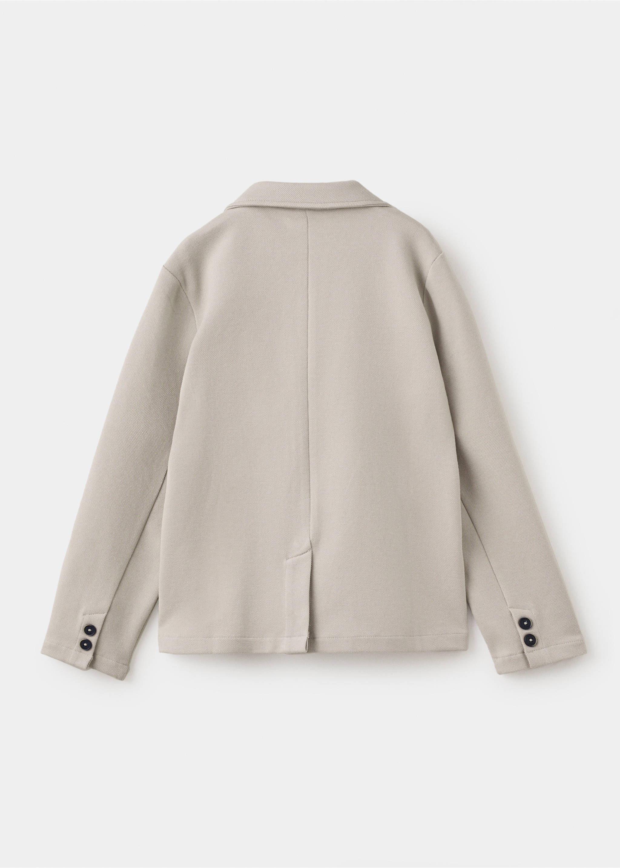 Americana algodón piqué - Reverso del artículo, Arena. Ref: 27091188-00.