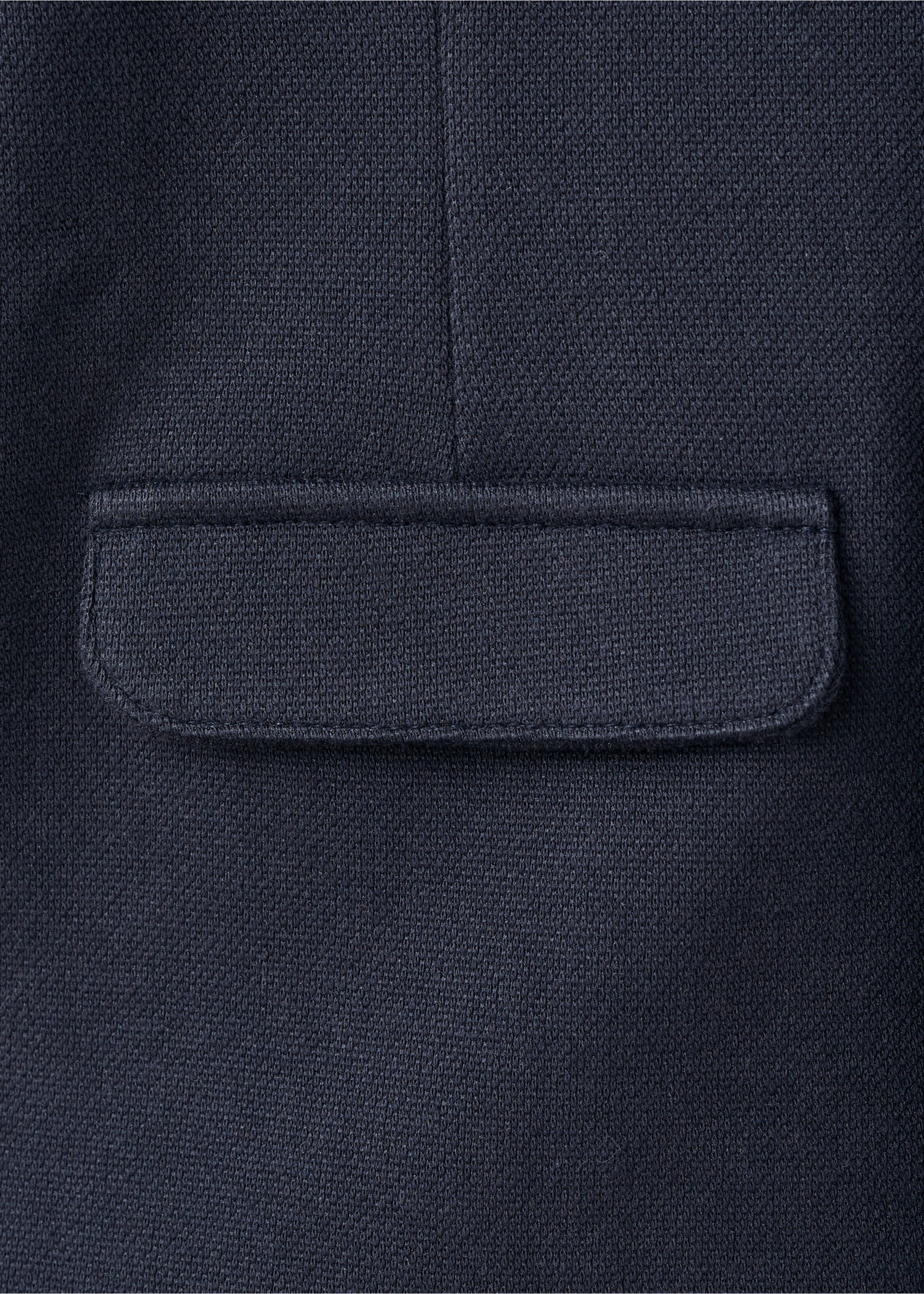 Americana algodón piqué - Detalle del artículo 0, Azul marino. Ref: 27091188-00.