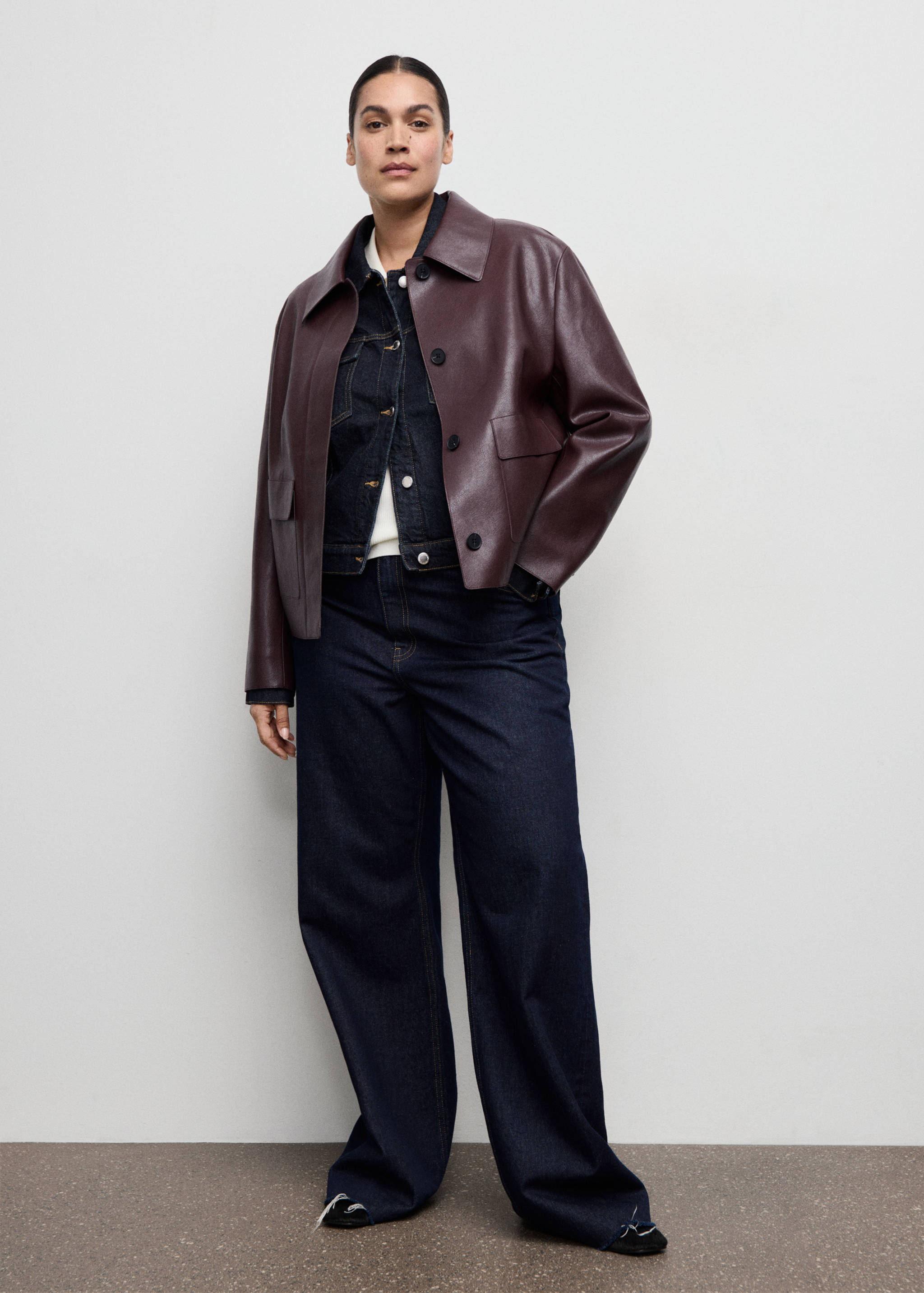 Куртка из искусственной кожи с карманами - Деталь изделия 3