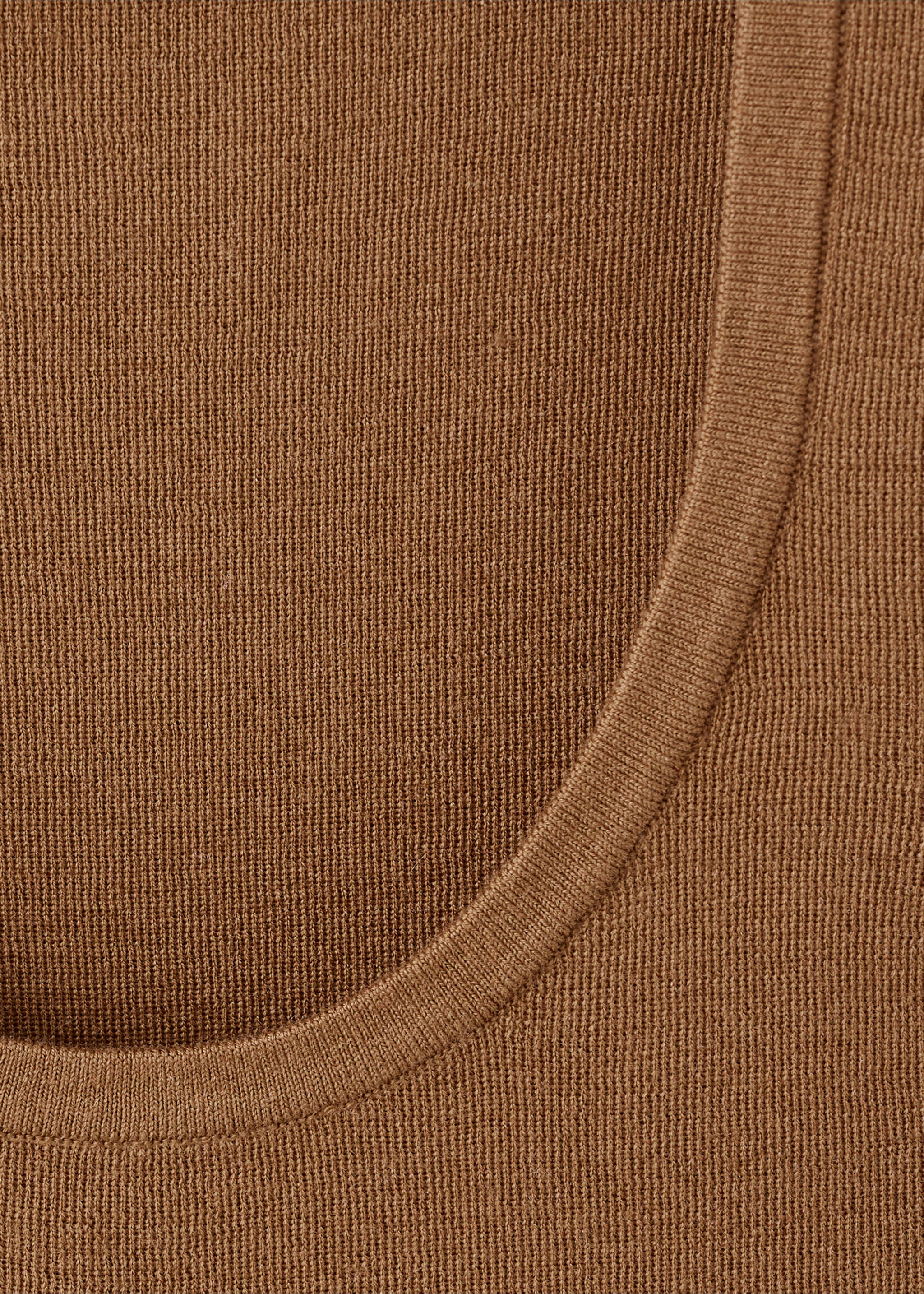 Top punto mezcla lana - Detalle del artículo 8, Marrón tabaco. Ref: 27091190-00.