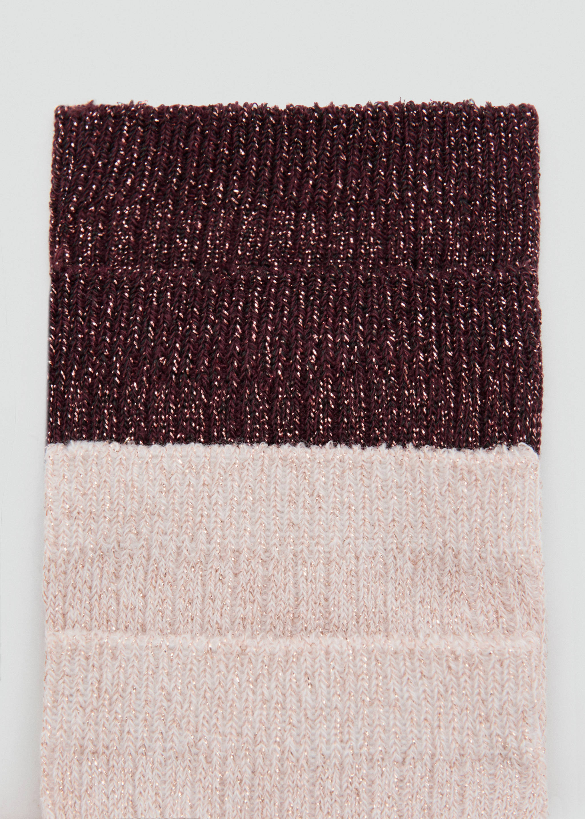 Pack of 2 ribbed lurex socks - Details of the article 1