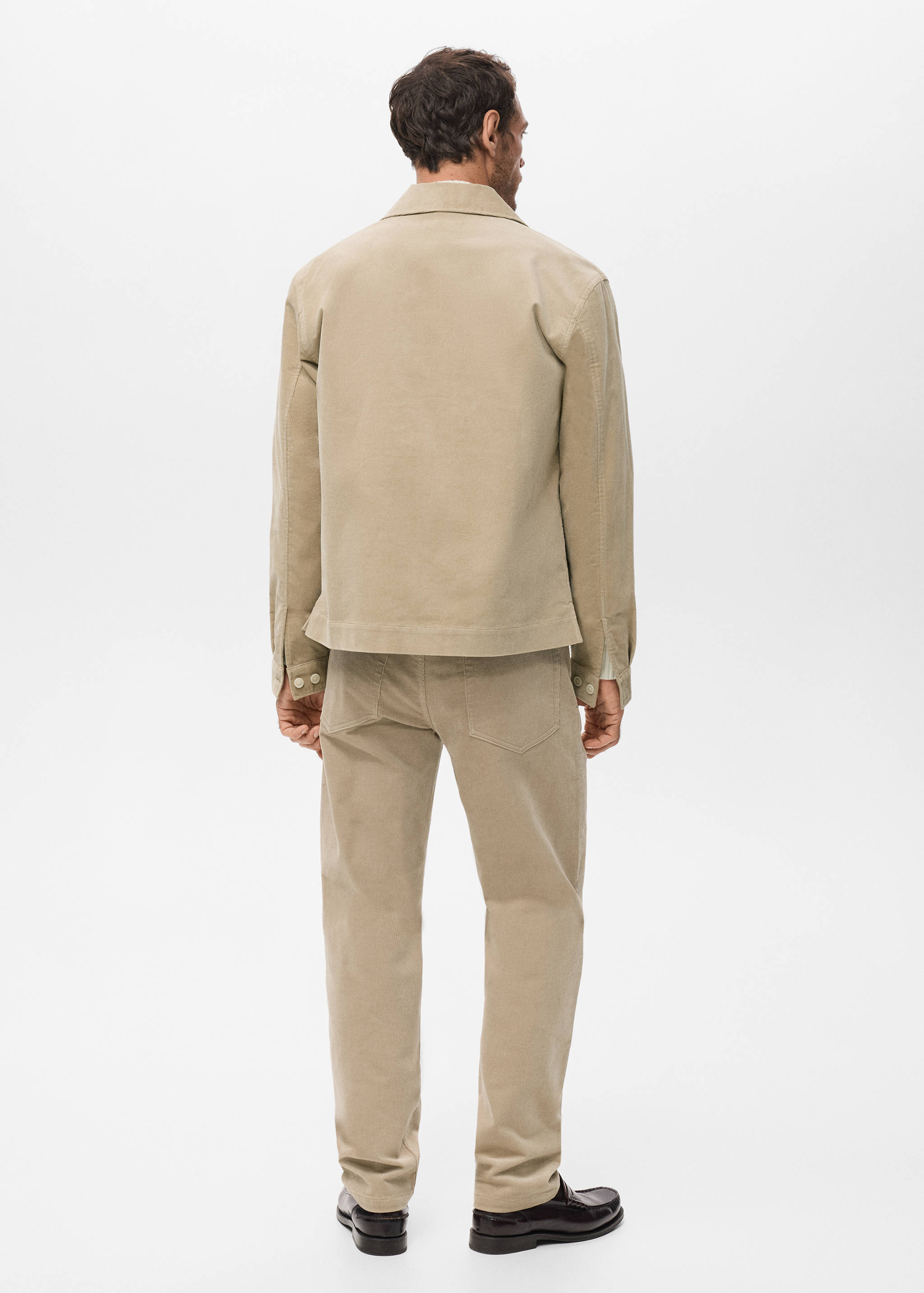 Corduroy overshirt with pockets - Reverse of the article