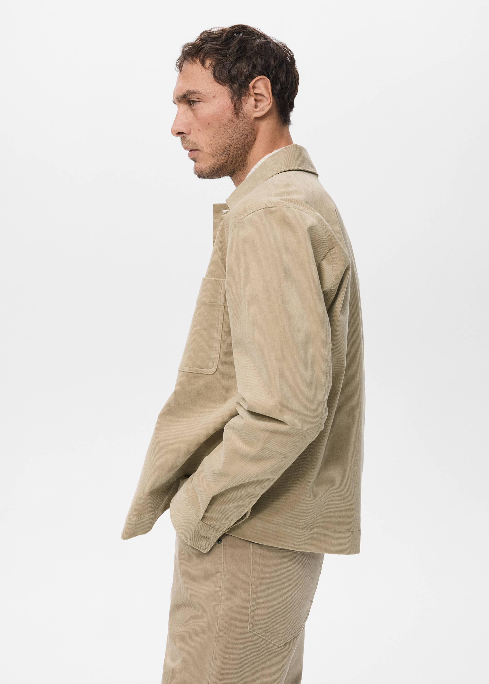 Corduroy overshirt with pockets - Details of the article 6