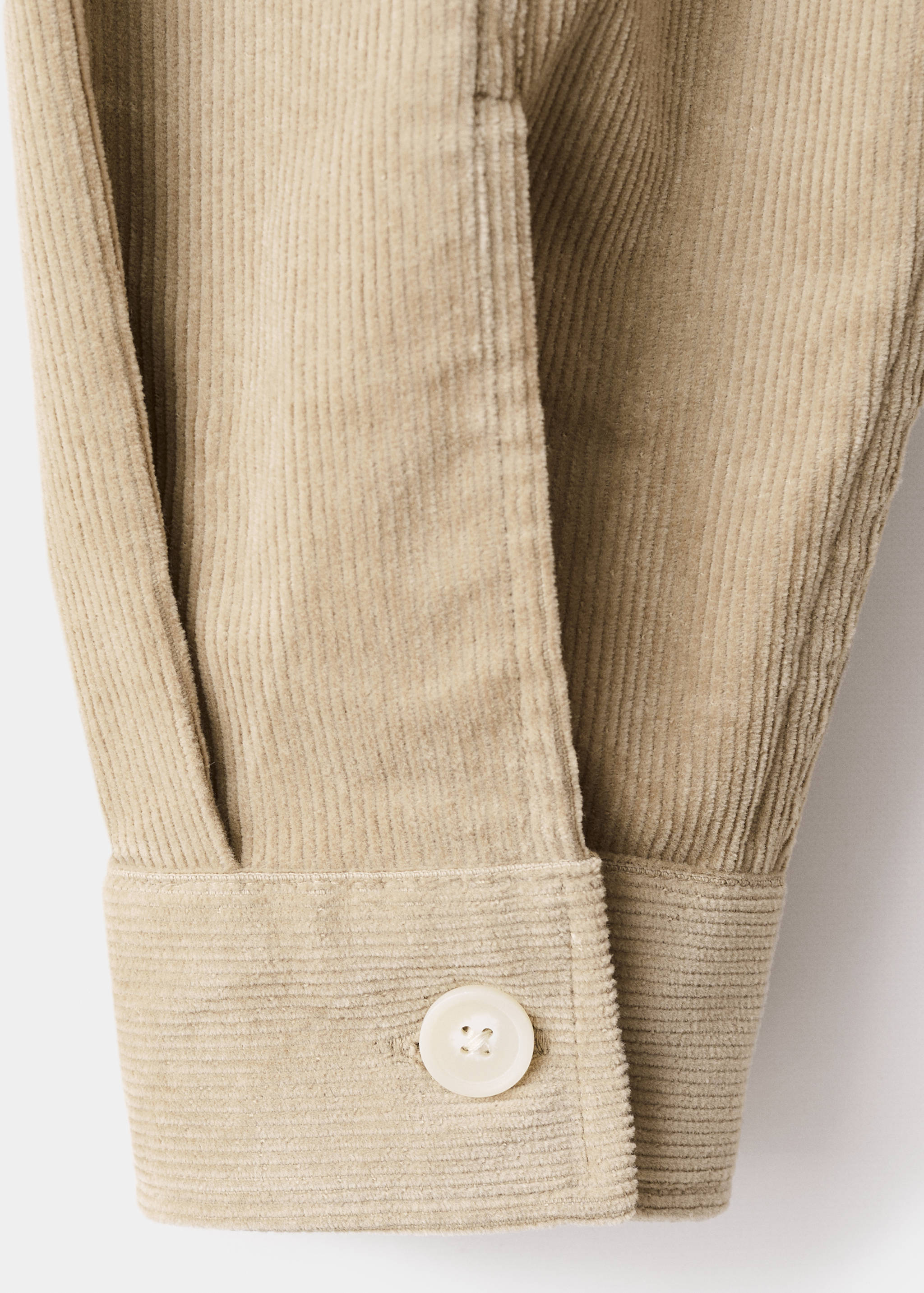 Corduroy overshirt with pockets - Details of the article 0