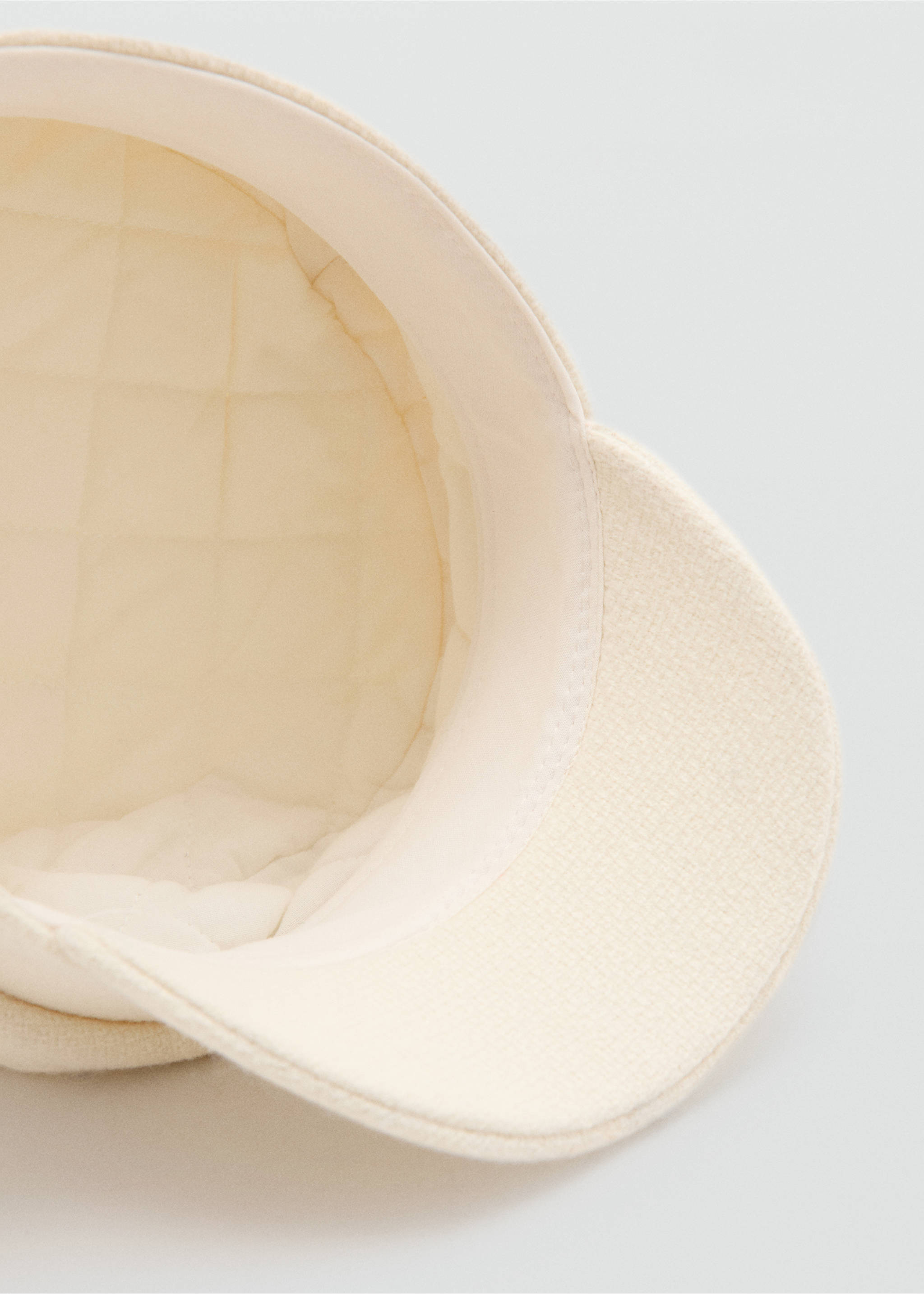 Casquette baker - Détail de l'article 1, Écru. Ref: 27091199-00.