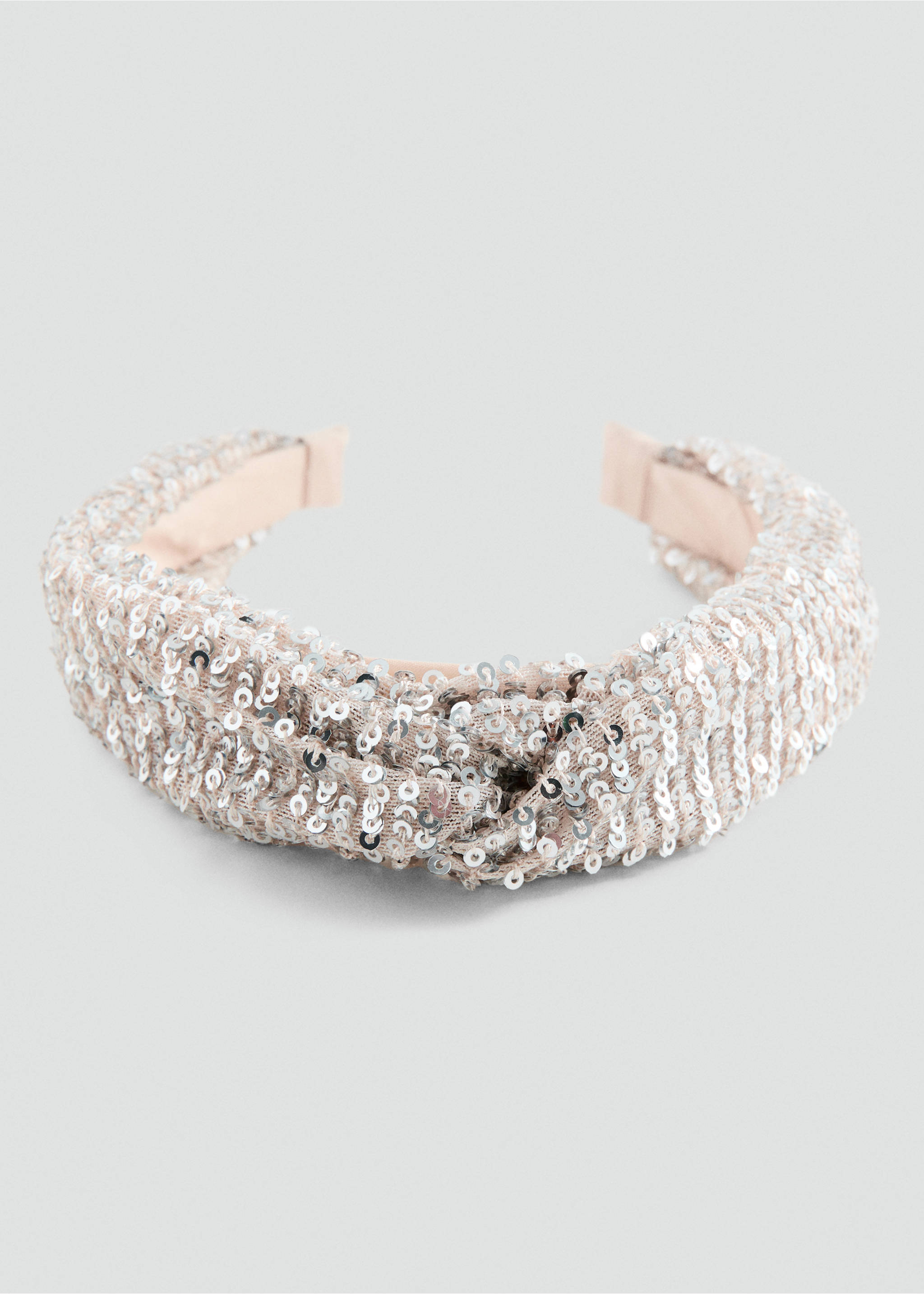 Sequin shimmer headband - Medium plane, Sand. Ref: 27091202-00.