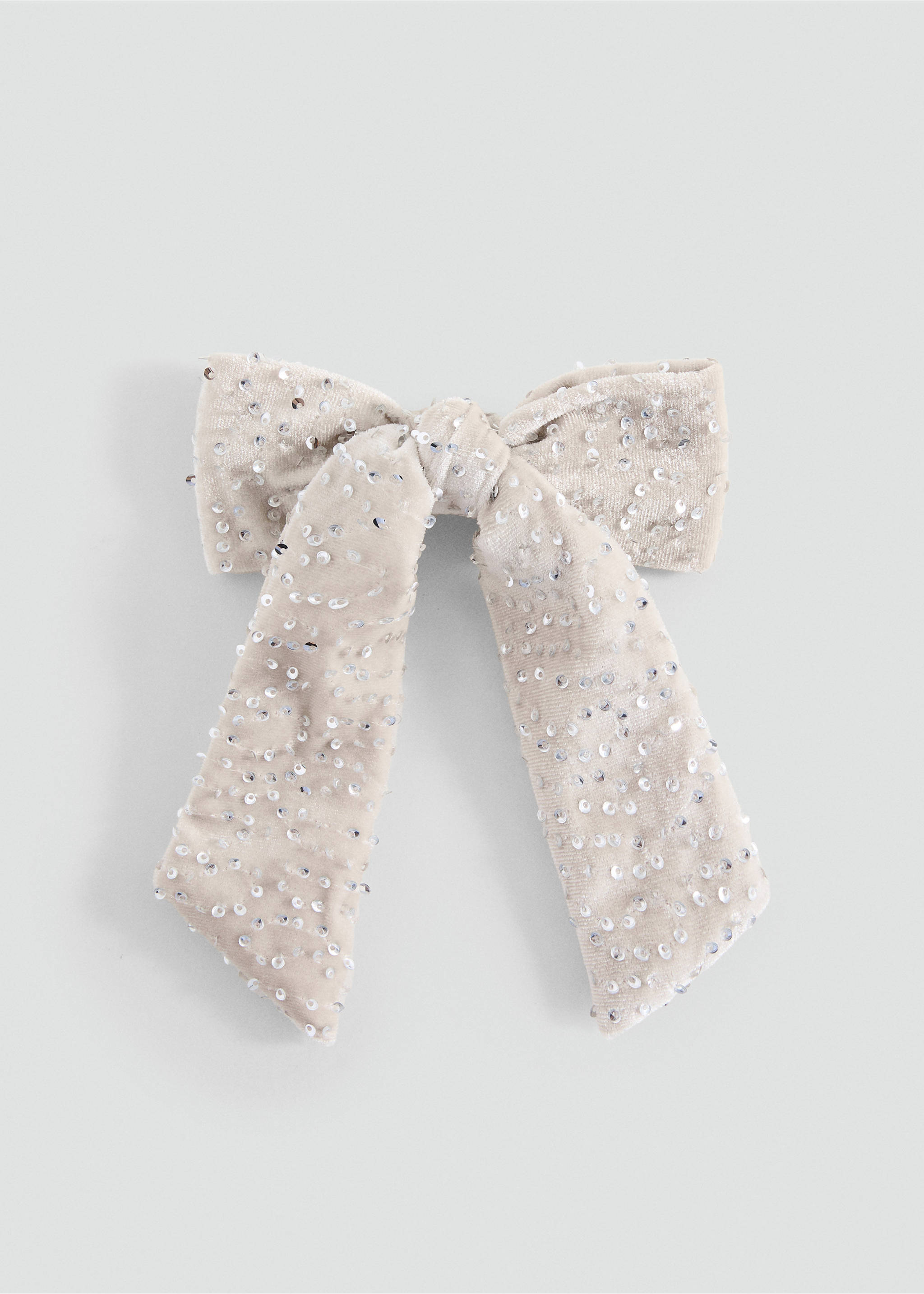 مشبك شعر لامع مزين بالترتر - منتج دون نموذج, رملي. Ref: 27091203-00.