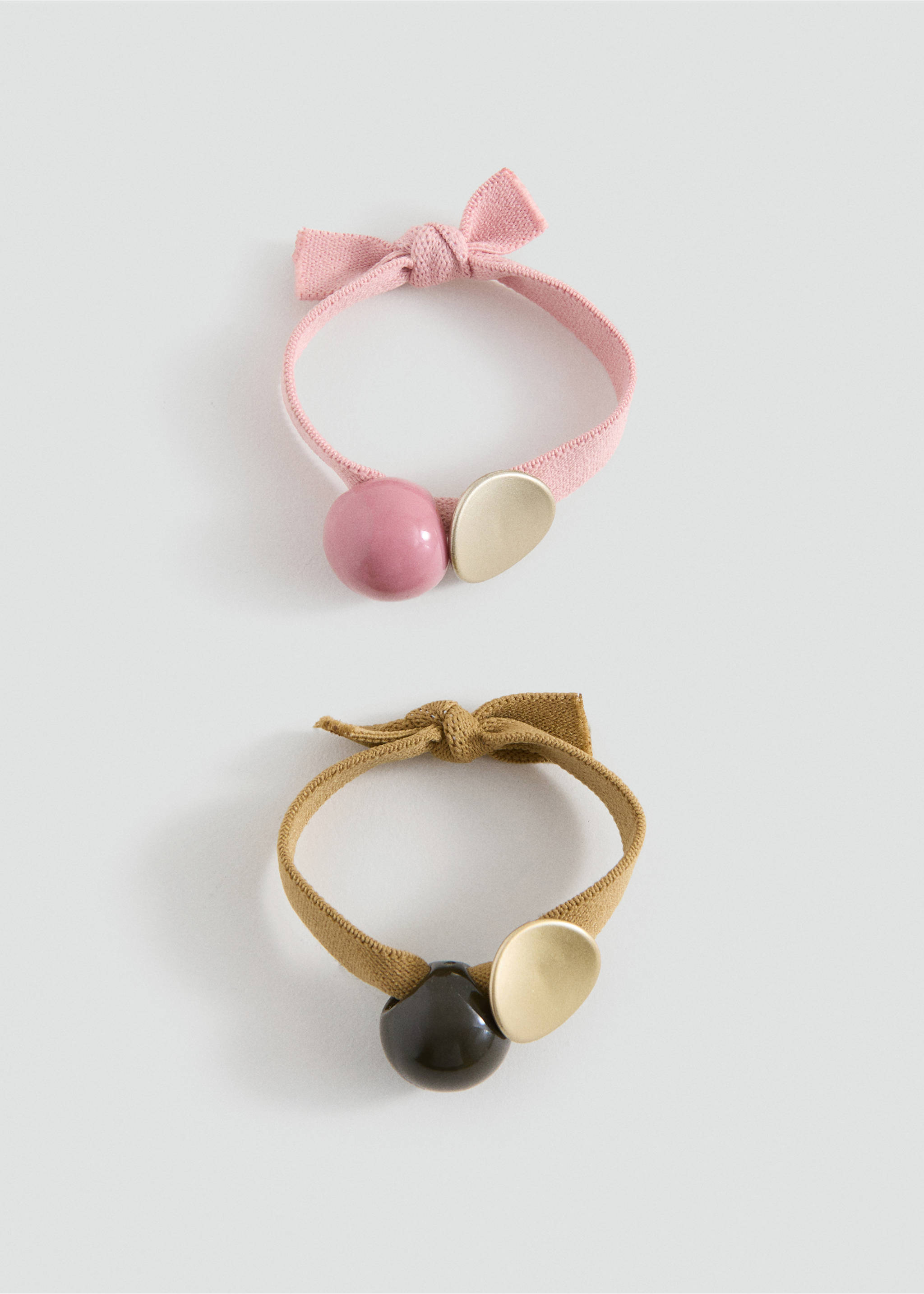 2 hair tie pack - Article without model, Pale Pink. Ref: 27091204-00.