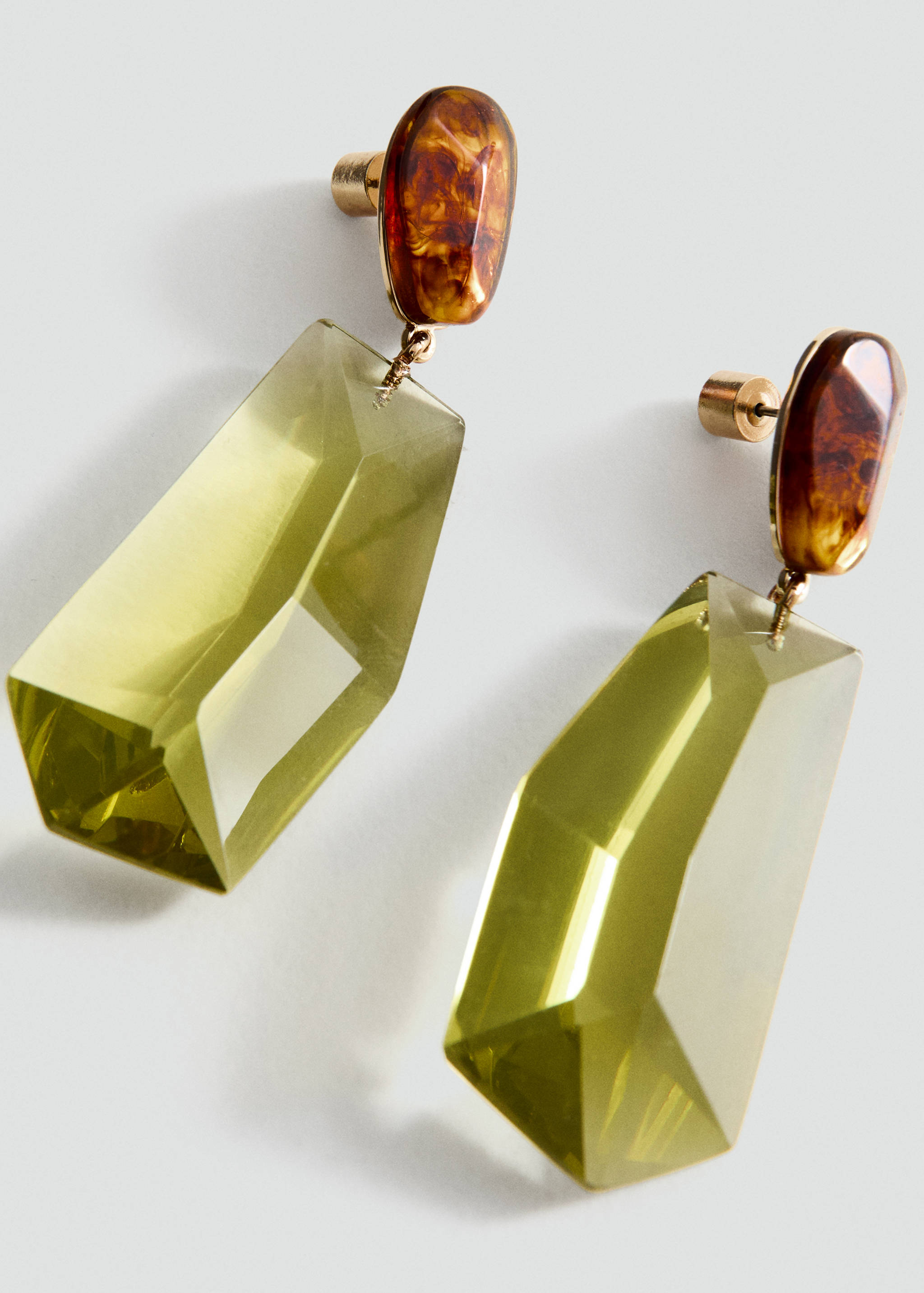 Orecchini resina combinati - Piano medio