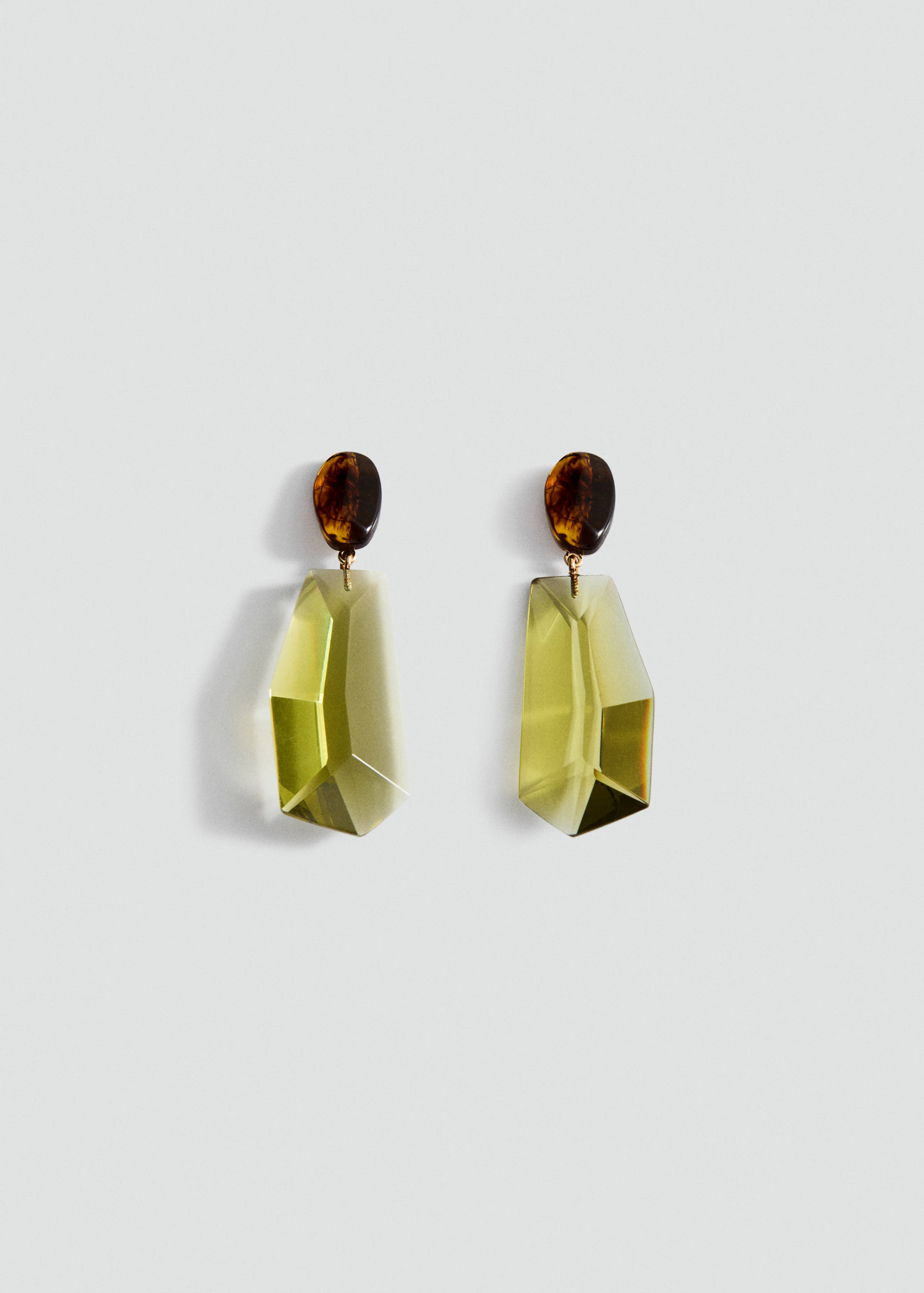 Mixed resin earrings - Article without model