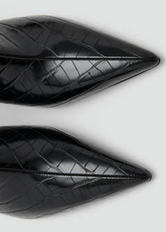Croc-effect boots — Black 5