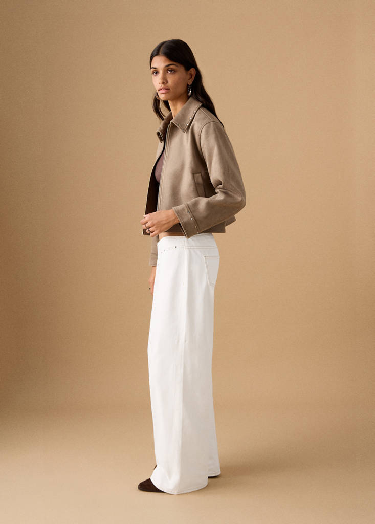 Low-waist studded jeans — Off White