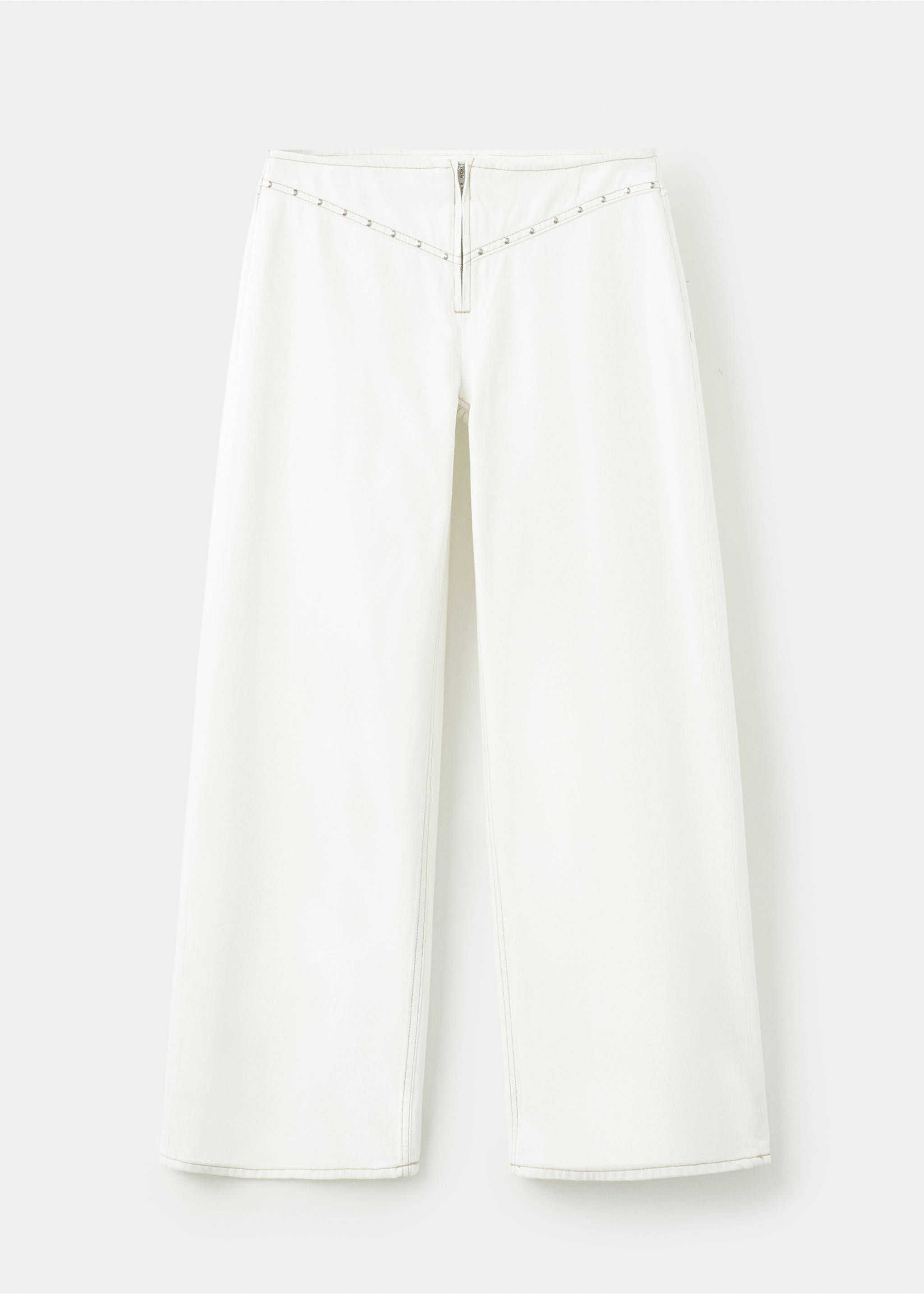 Texans low waist tatxons - Article sense model, Blanc trencat. Ref: 27091211-00.