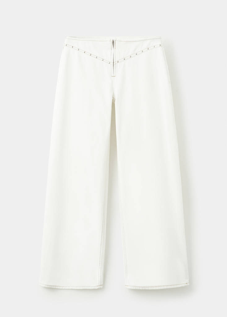 Low-waist studded jeans — Off White