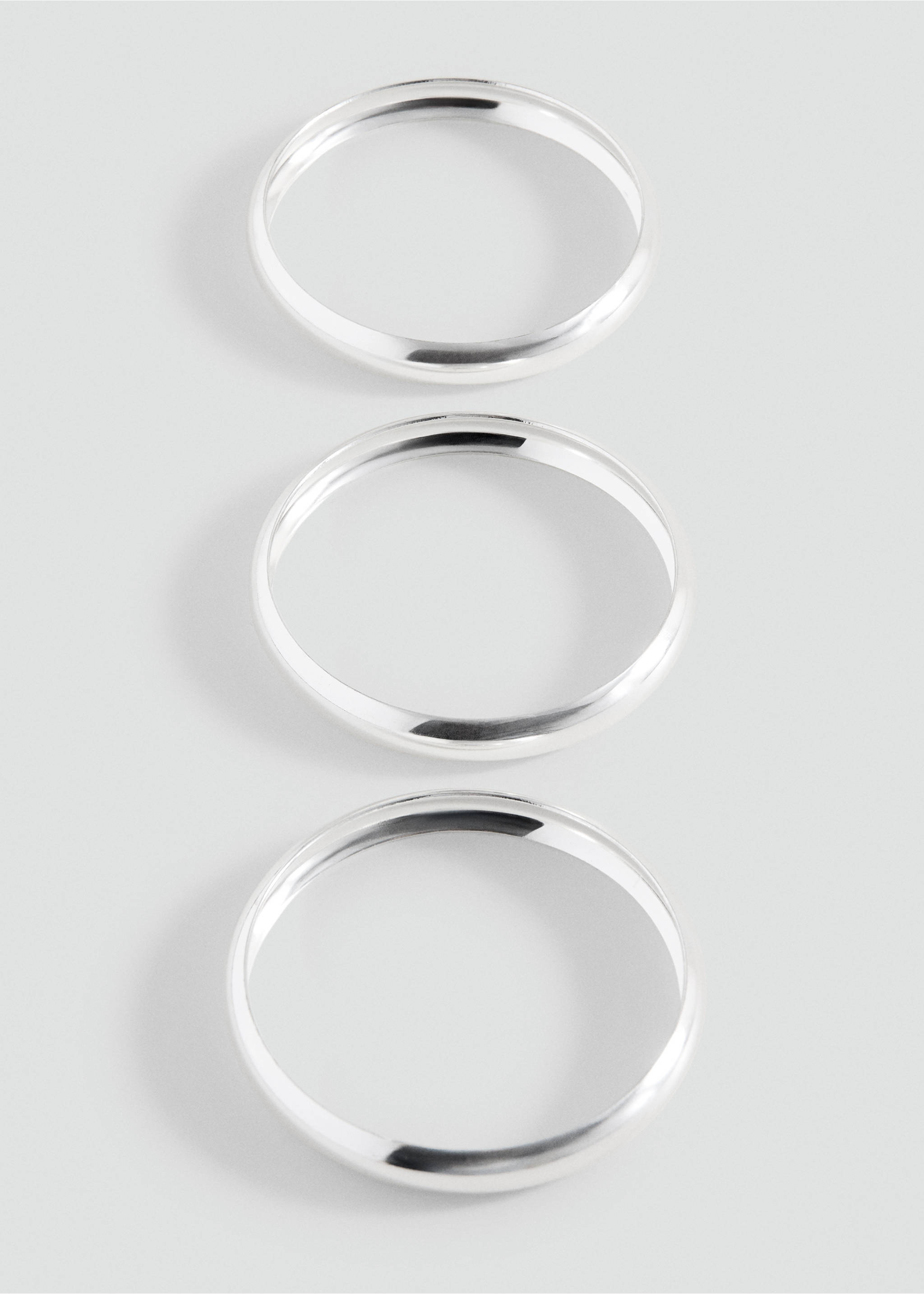 Pack 3 pulseras - Plano medio, Plata. Ref: 27091212-00.