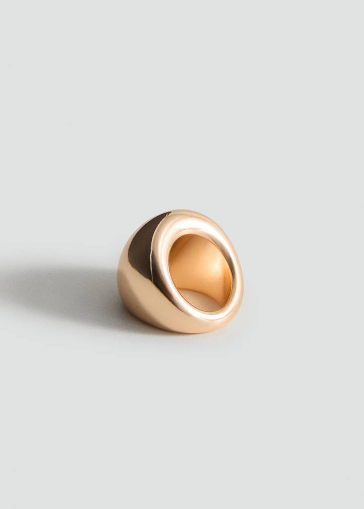 Metallic volume ring — Gold