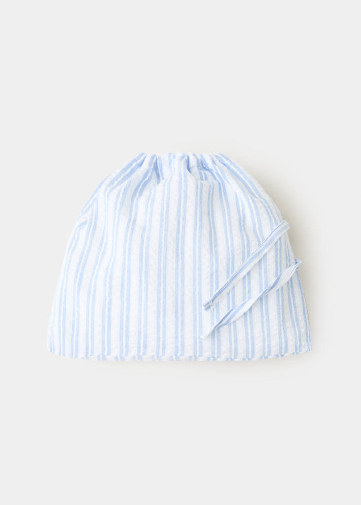 Two-piece cotton striped pyjamas — Blue