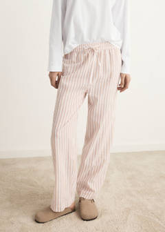 Two-piece cotton striped pyjamas — Russet 5