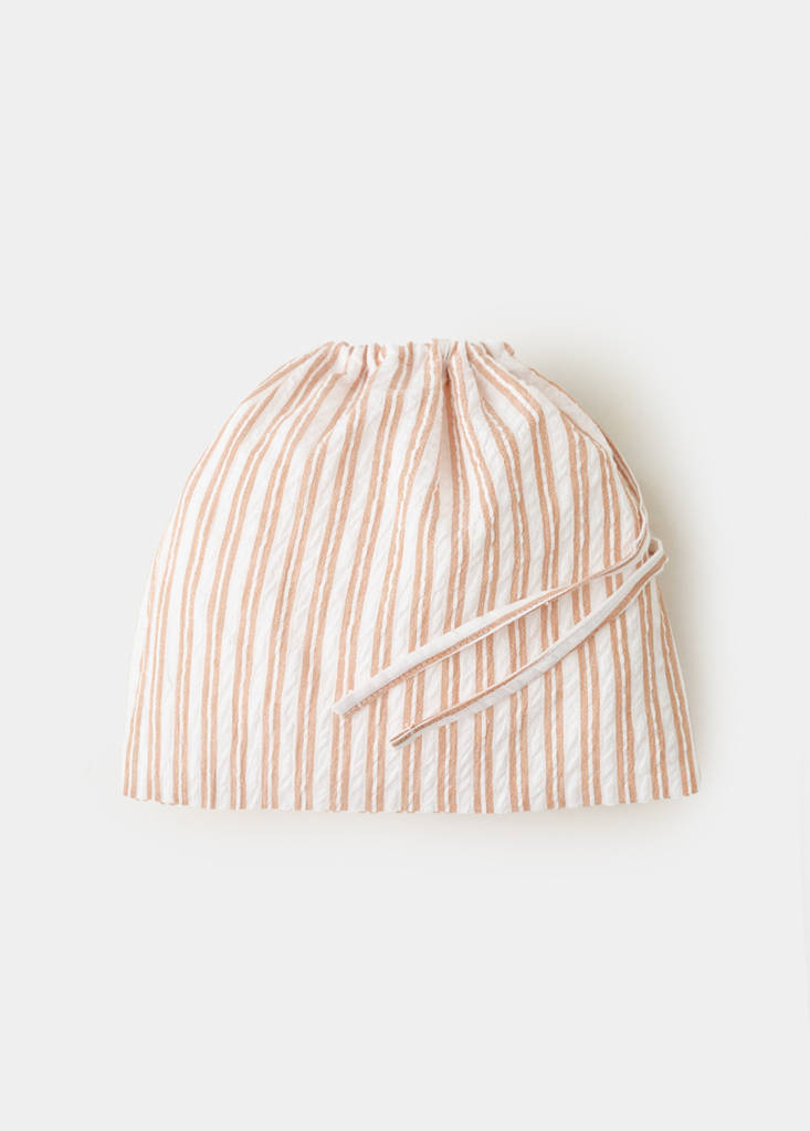Two-piece cotton striped pyjamas — Russet