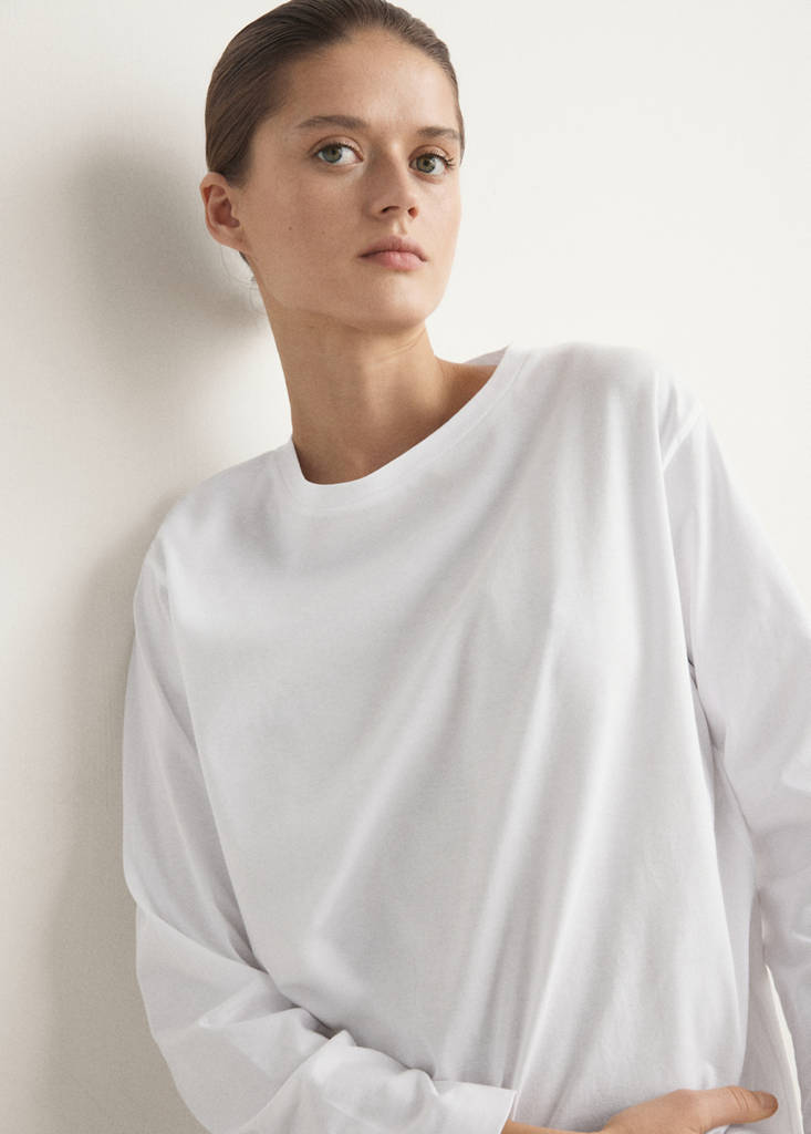 Two-piece cotton striped pyjamas — Grey