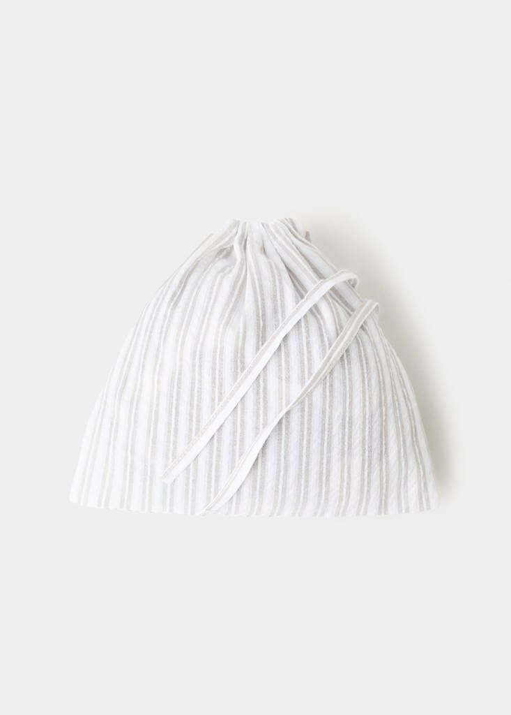 Two-piece cotton striped pyjamas — Grey
