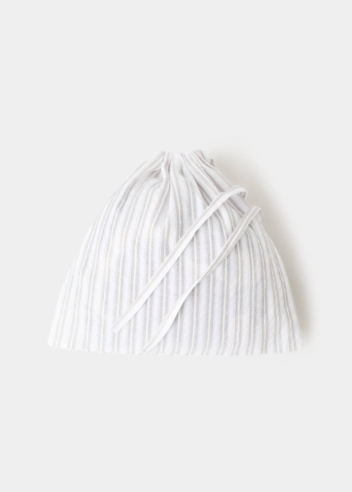 Two-piece cotton striped pyjamas — Grey