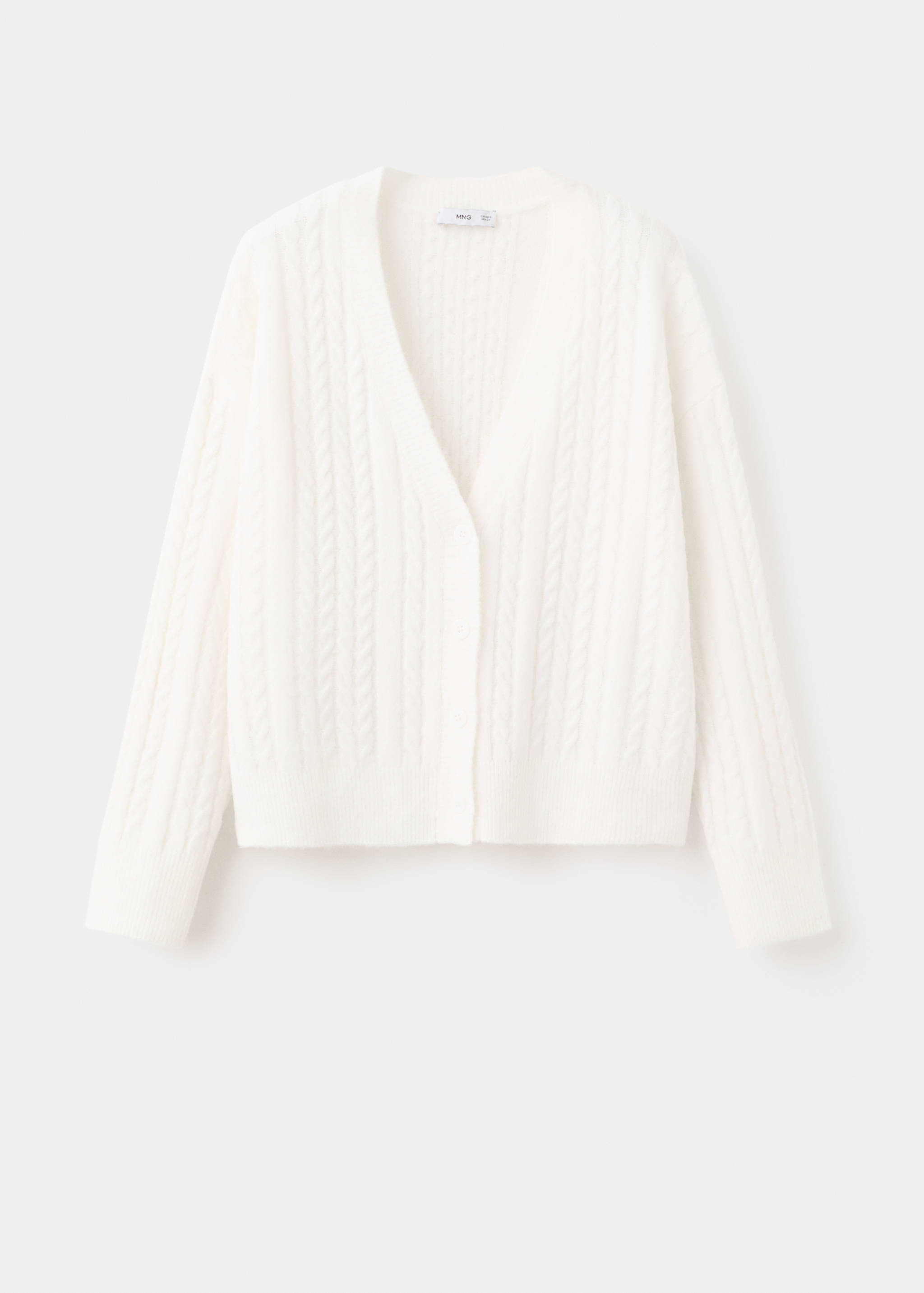 Knitted braided cardigan - Article without model