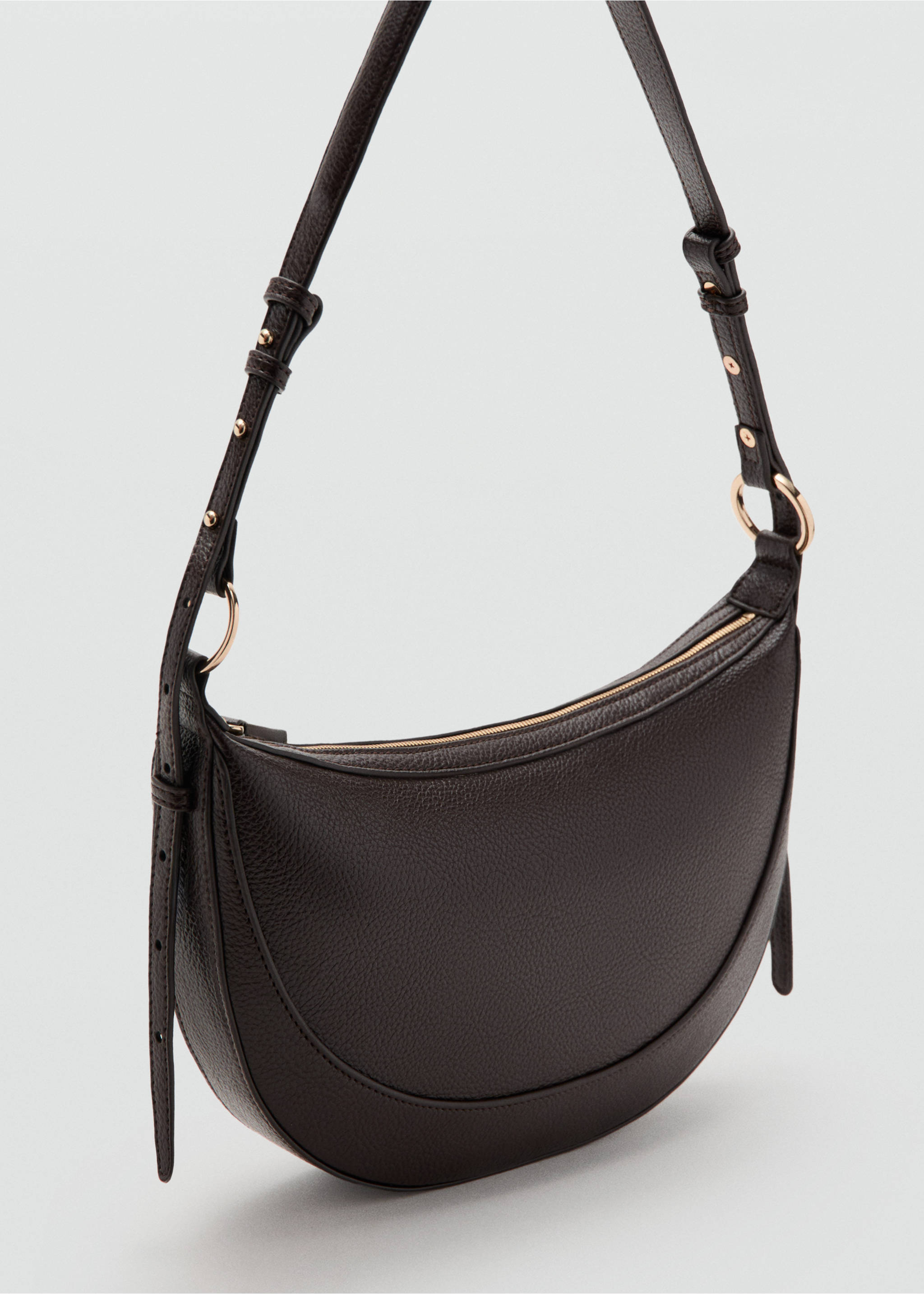 Oval shoulder bag - Medium plane, Chocolate. Ref: 27091216-00.