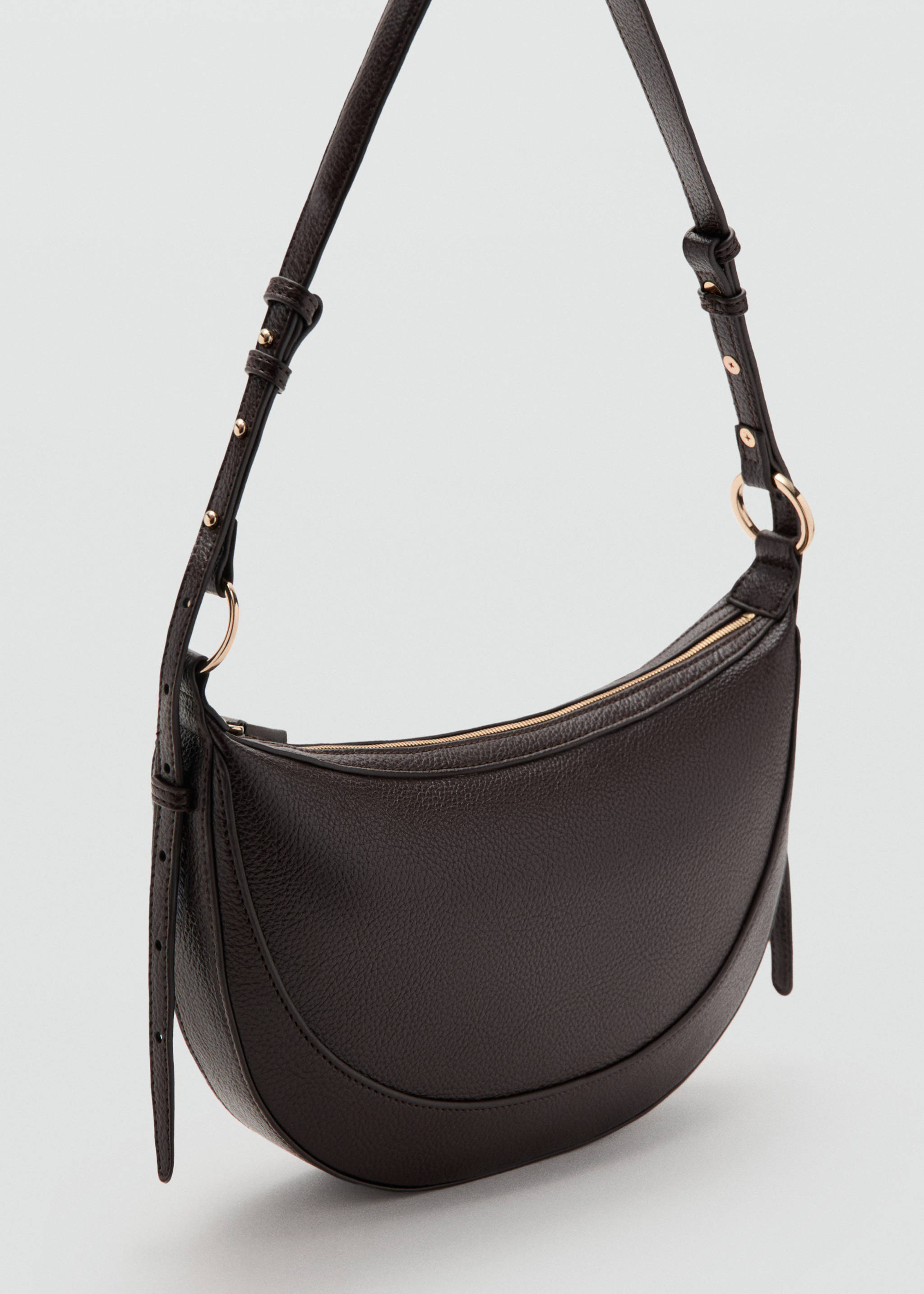 Oval shoulder bag - Medium plane