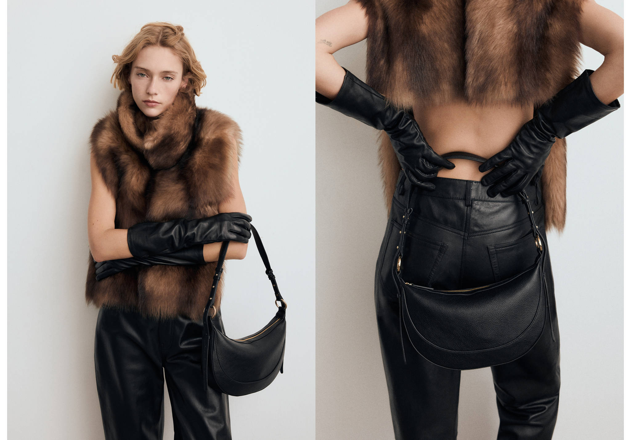 Oval shoulder bag - Panoramic plane