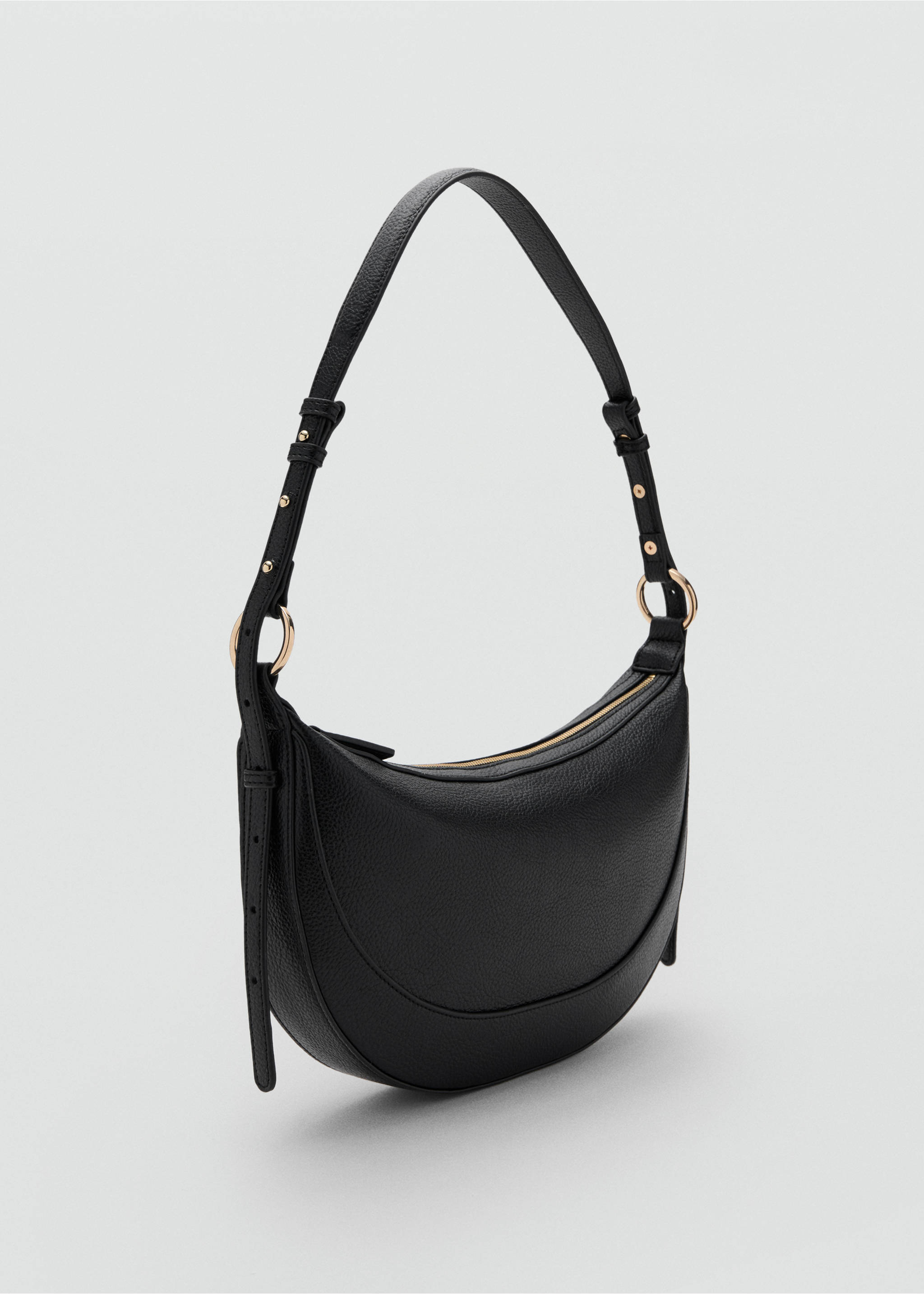 Oval shoulder bag - Medium plane, Black. Ref: 27091216-00.