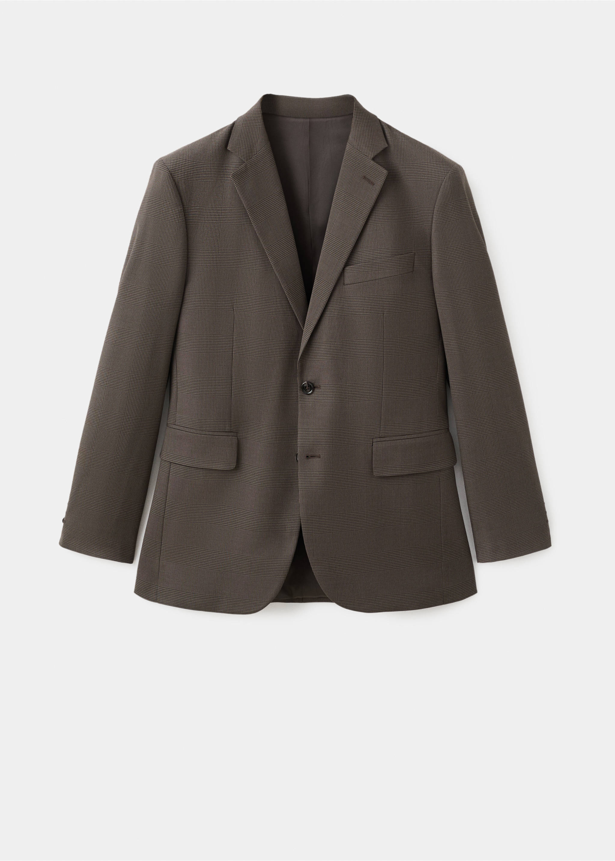 Milan slim-fit suit jacket - Article without model, Brown. Ref: 27091217-00.
