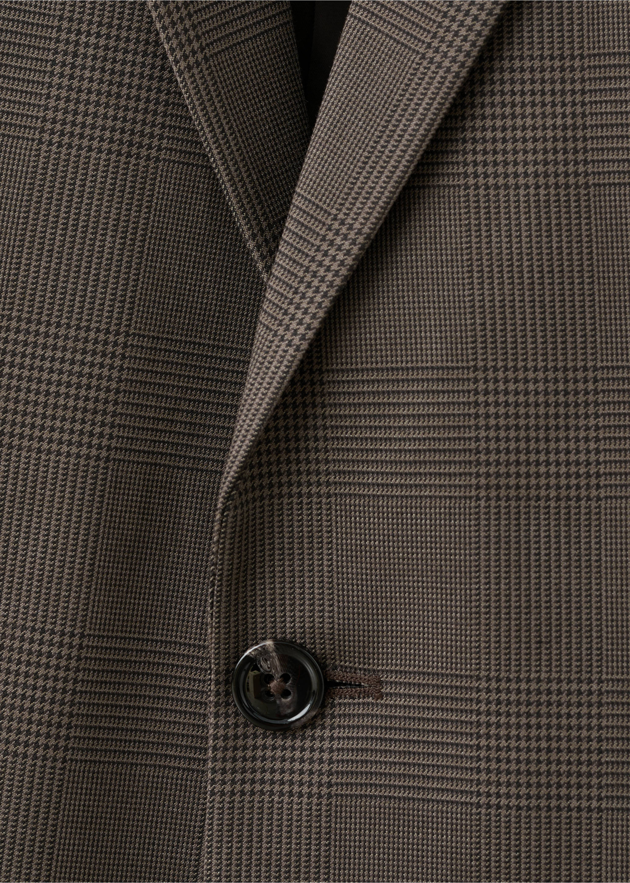 Milan slim-fit suit jacket - Details of the article 8, Brown. Ref: 27091217-00.