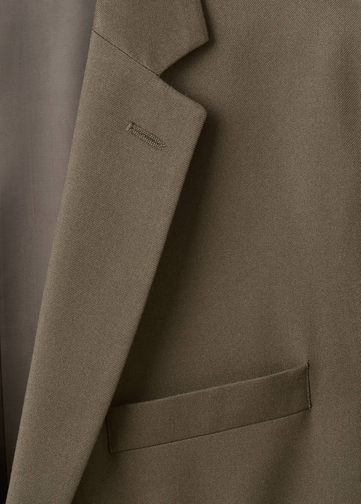 Super slim-fit suit jacket in stretch fabric — Brown