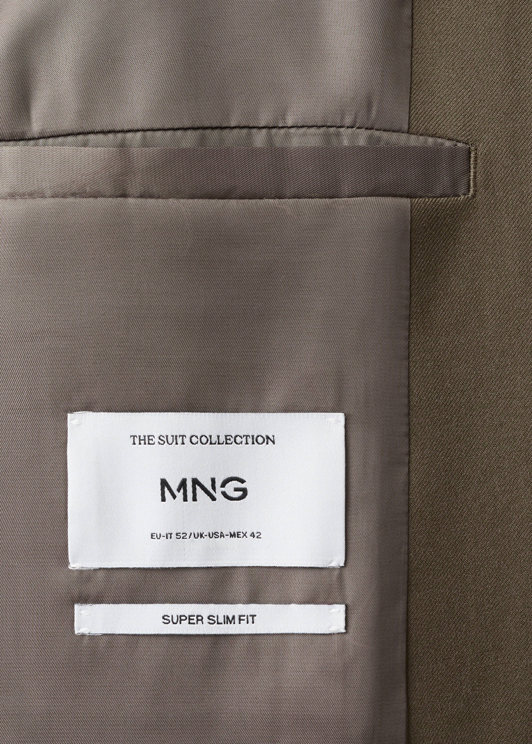 Super slim-fit suit jacket in stretch fabric - Details of the article 0