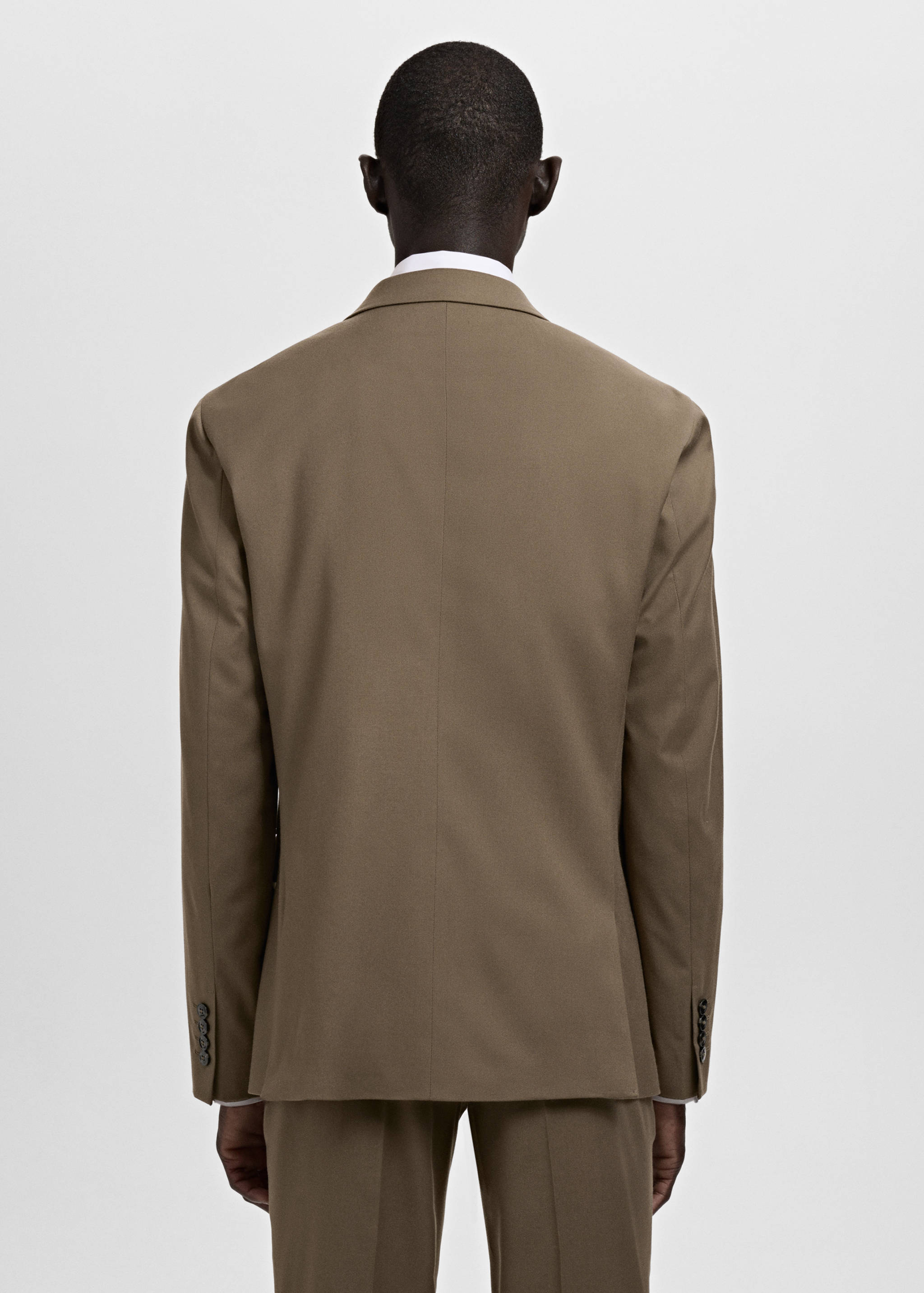 Super slim-fit suit jacket in stretch fabric - Reverse of the article