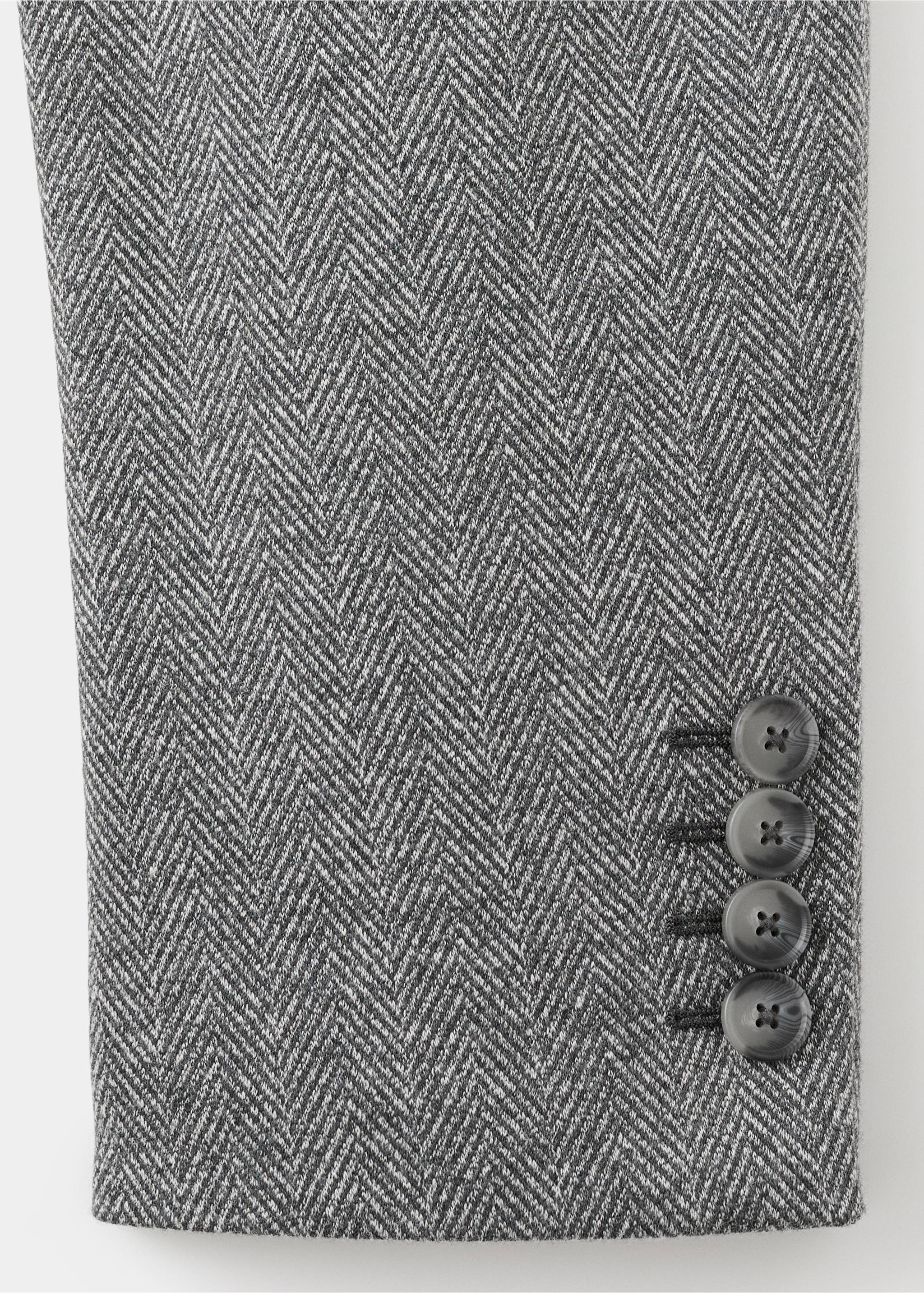 修身版型千鸟格精裁夹克 - null, 灰色. Ref: 27091221-00.