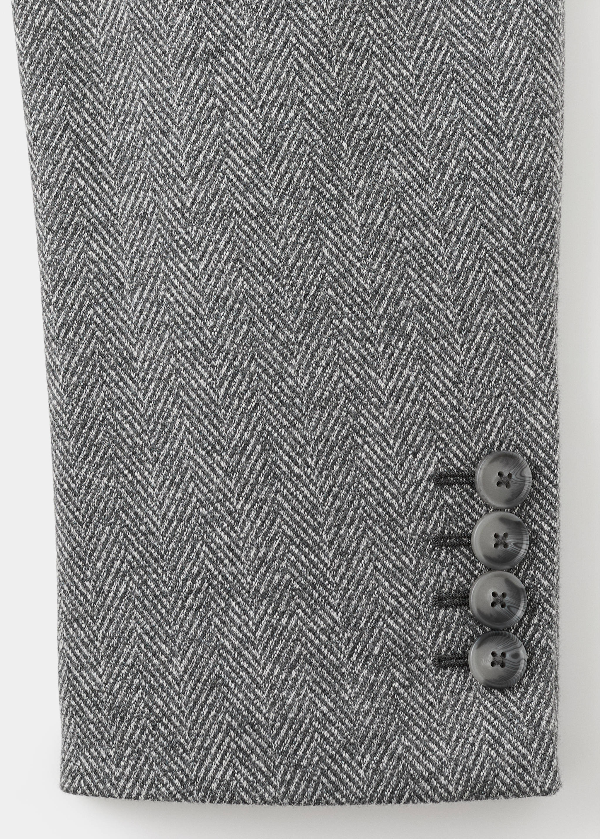 修身版型千鸟格精裁夹克 - null