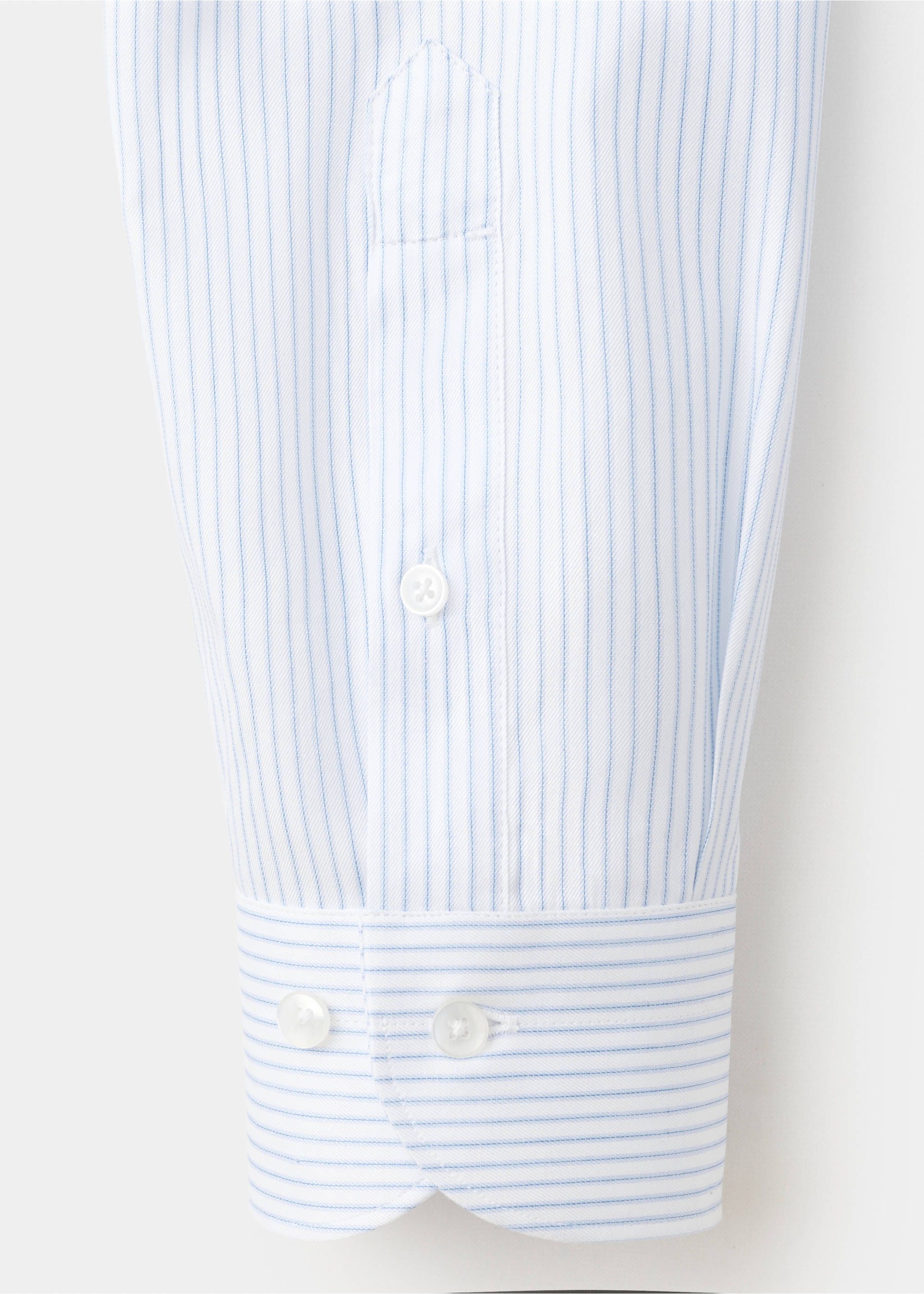 Slim fit cotton suit shirt - Details of the article 0, White. Ref: 27091223-00.